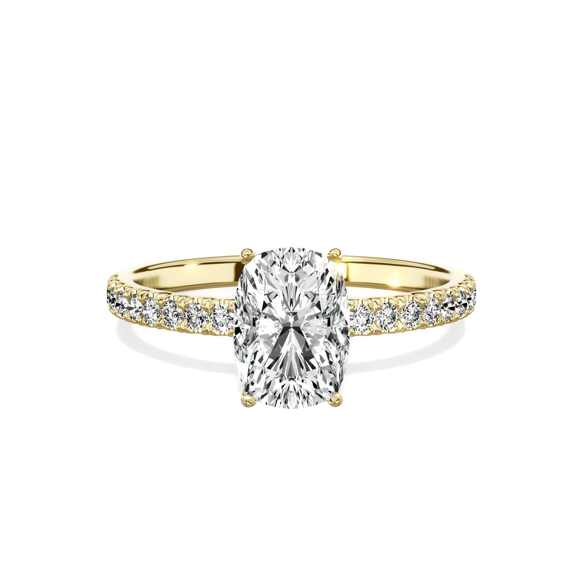 Alluring Hidden Halo Engagement Ring - The Better Diamonds