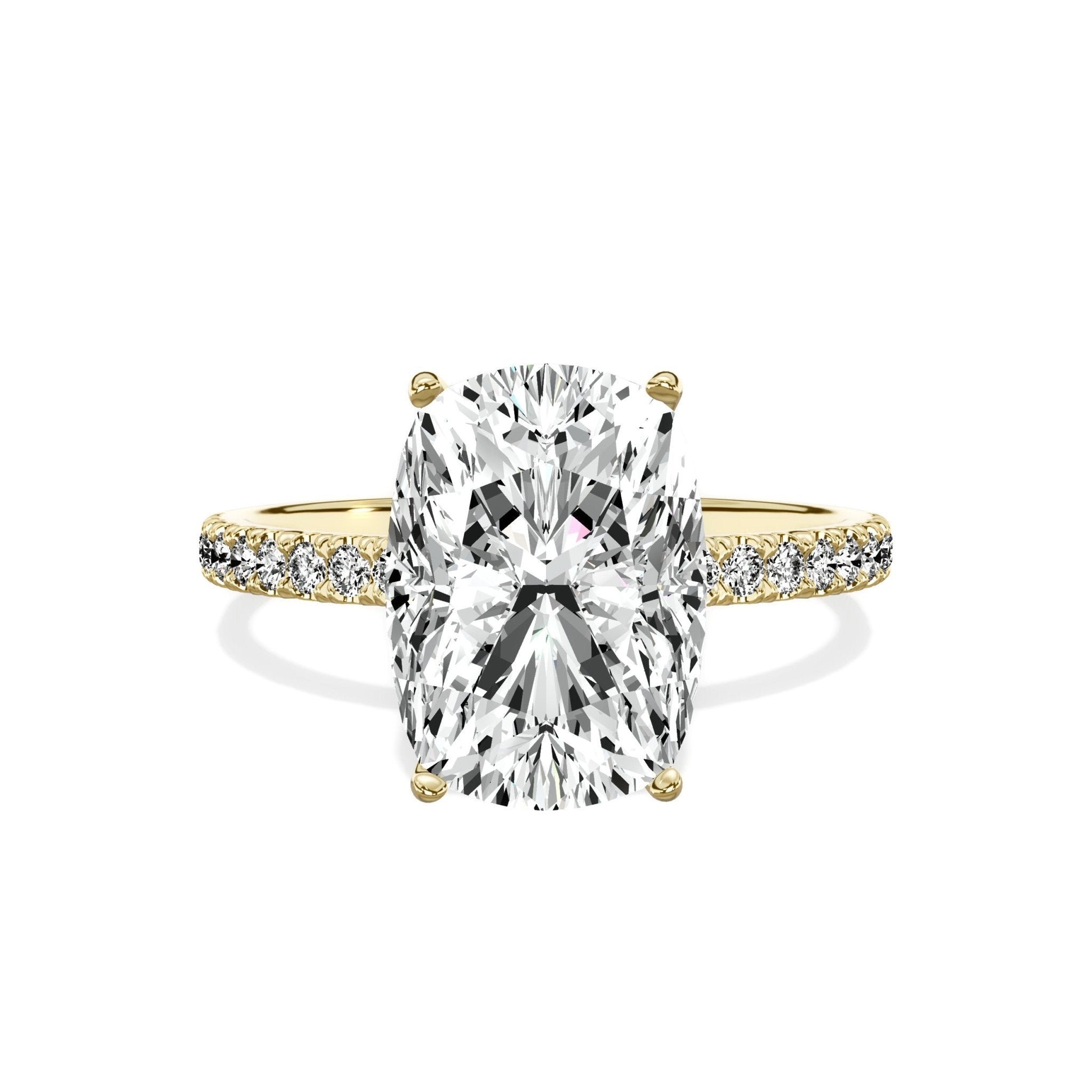 Alluring Hidden Halo Engagement Ring - The Better Diamonds