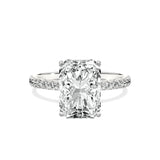 Alluring Hidden Halo Engagement Ring - The Better Diamonds