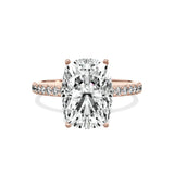 Alluring Hidden Halo Engagement Ring - The Better Diamonds