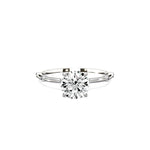 Eleni Solitaire 1.05 ct Round Engagement Ring in White Gold - The Better Diamonds