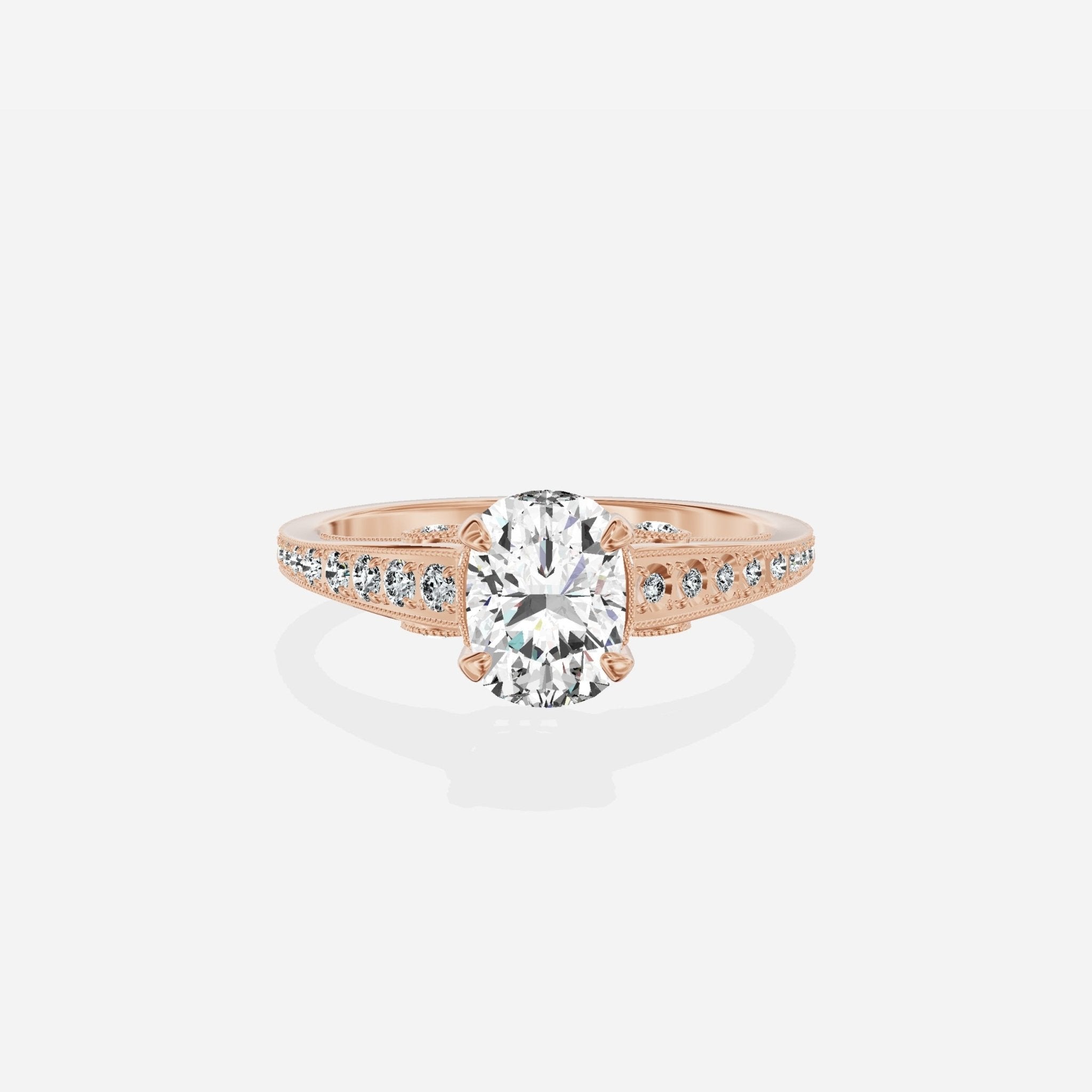 Elle Vintage Style Engagement Ring - The Better Diamonds
