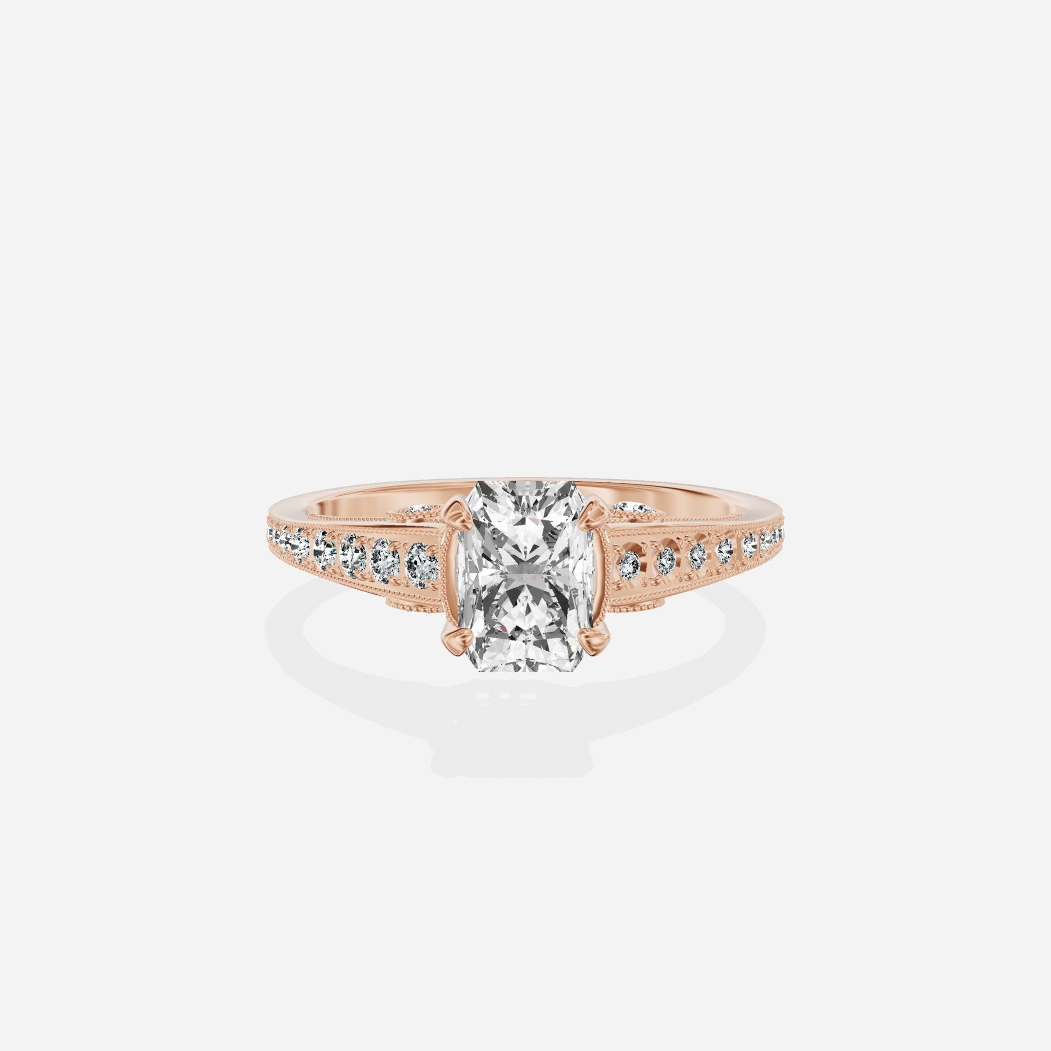 Elle Vintage Style Engagement Ring - The Better Diamonds