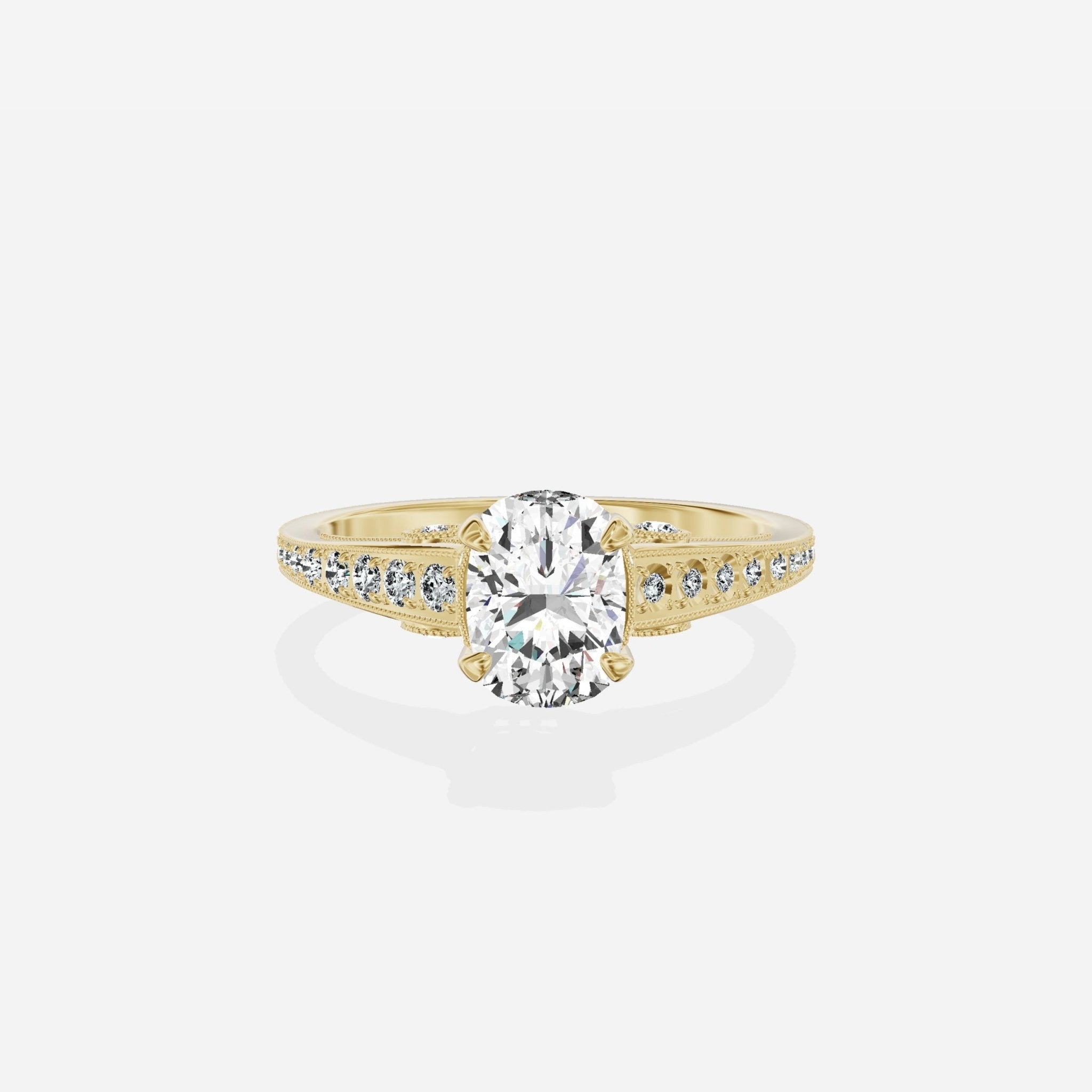 Elle Vintage Style Engagement Ring - The Better Diamonds