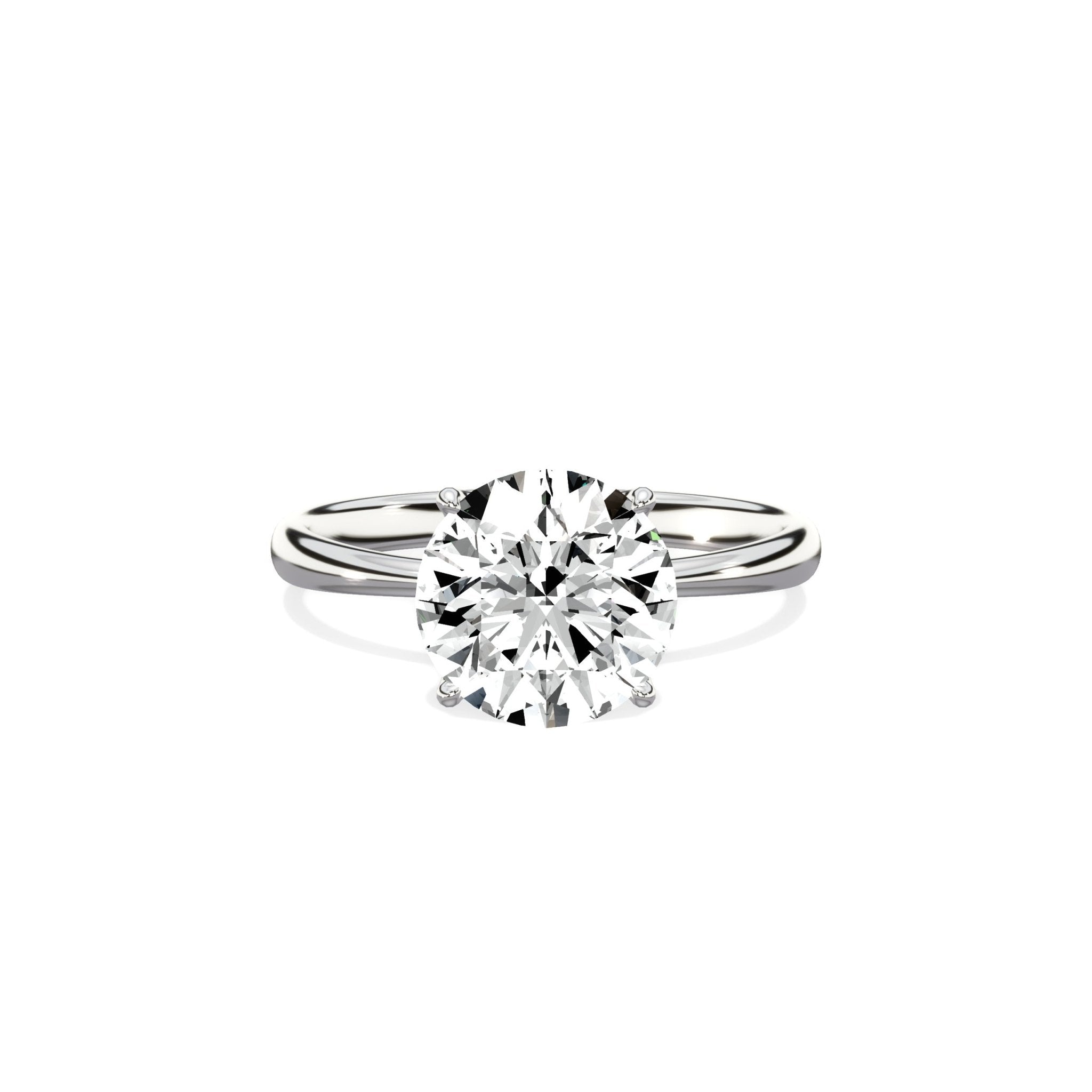 European Solitaire Engagement Ring - The Better Diamonds