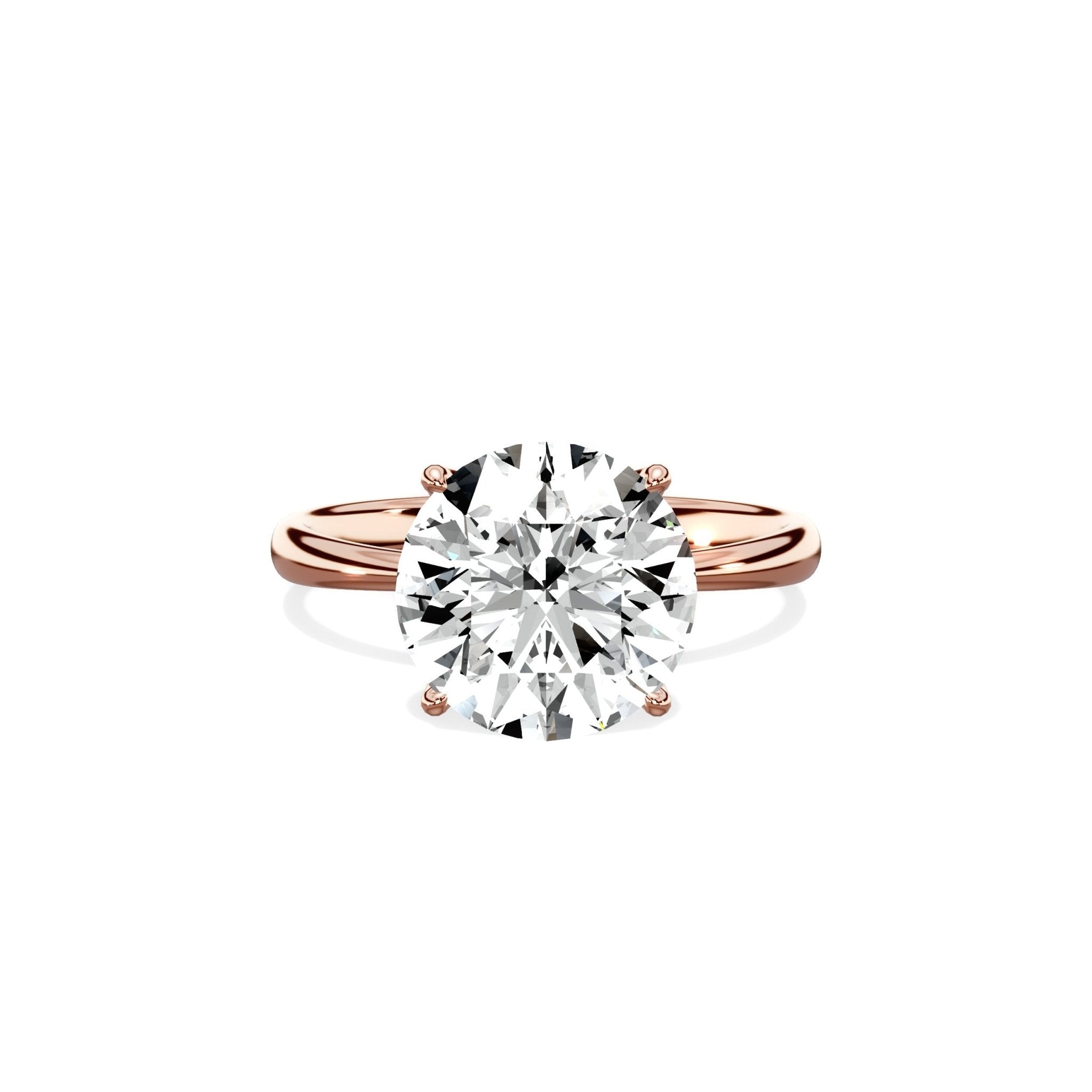 European Solitaire Engagement Ring - The Better Diamonds