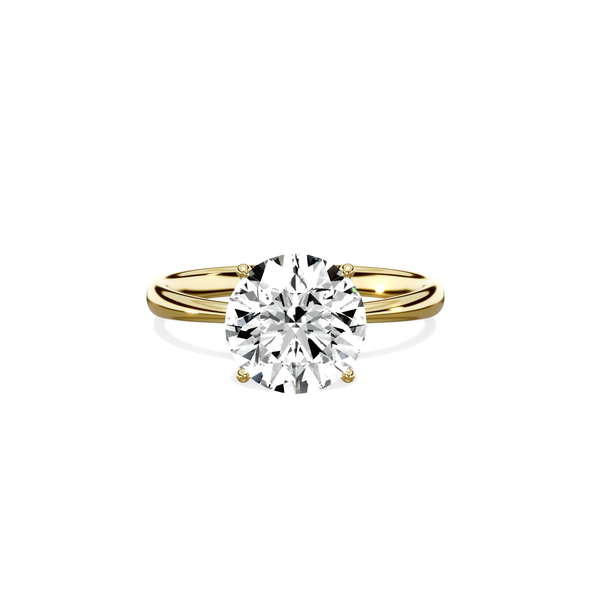 European Solitaire Engagement Ring - The Better Diamonds