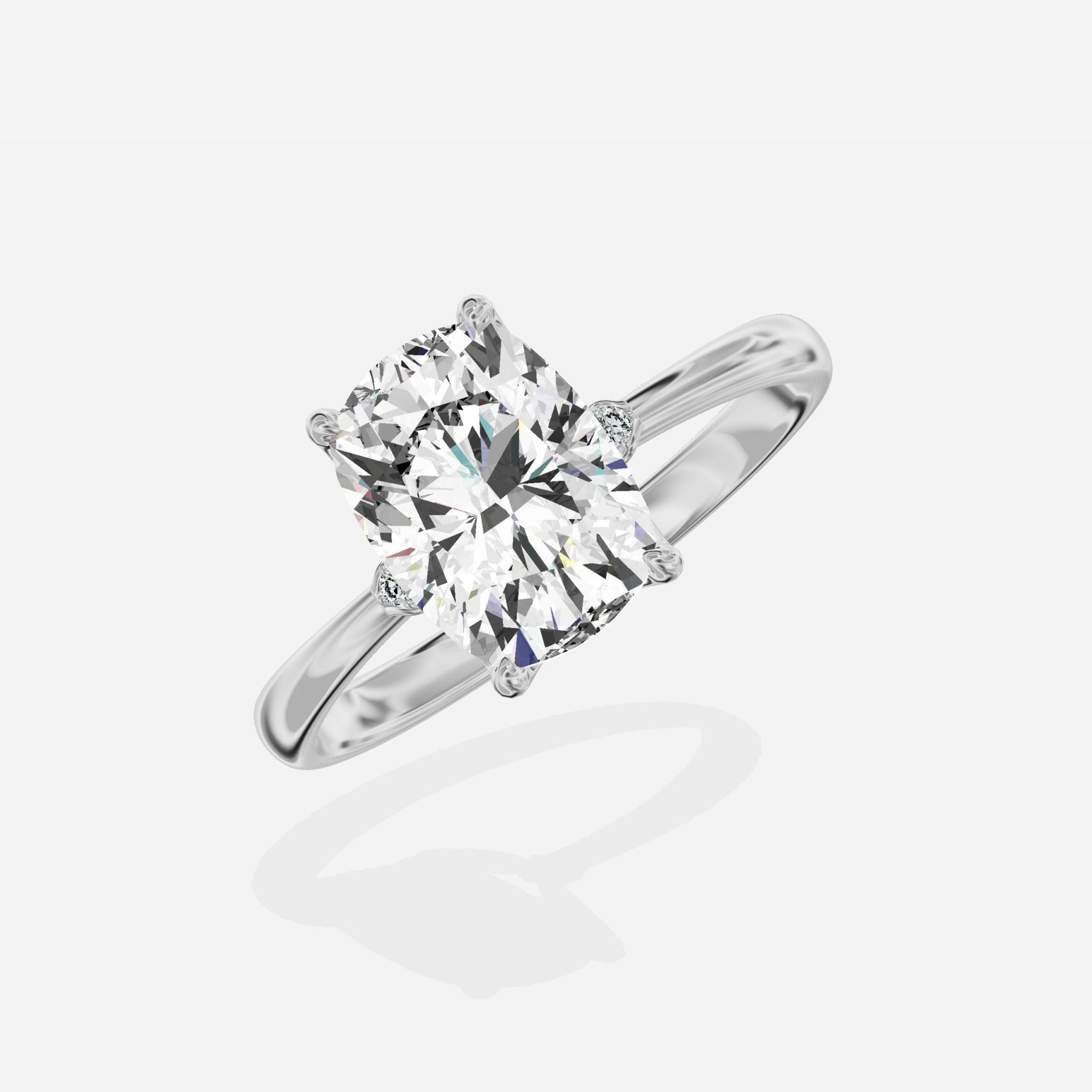 European Solitaire Engagement Ring - The Better Diamonds