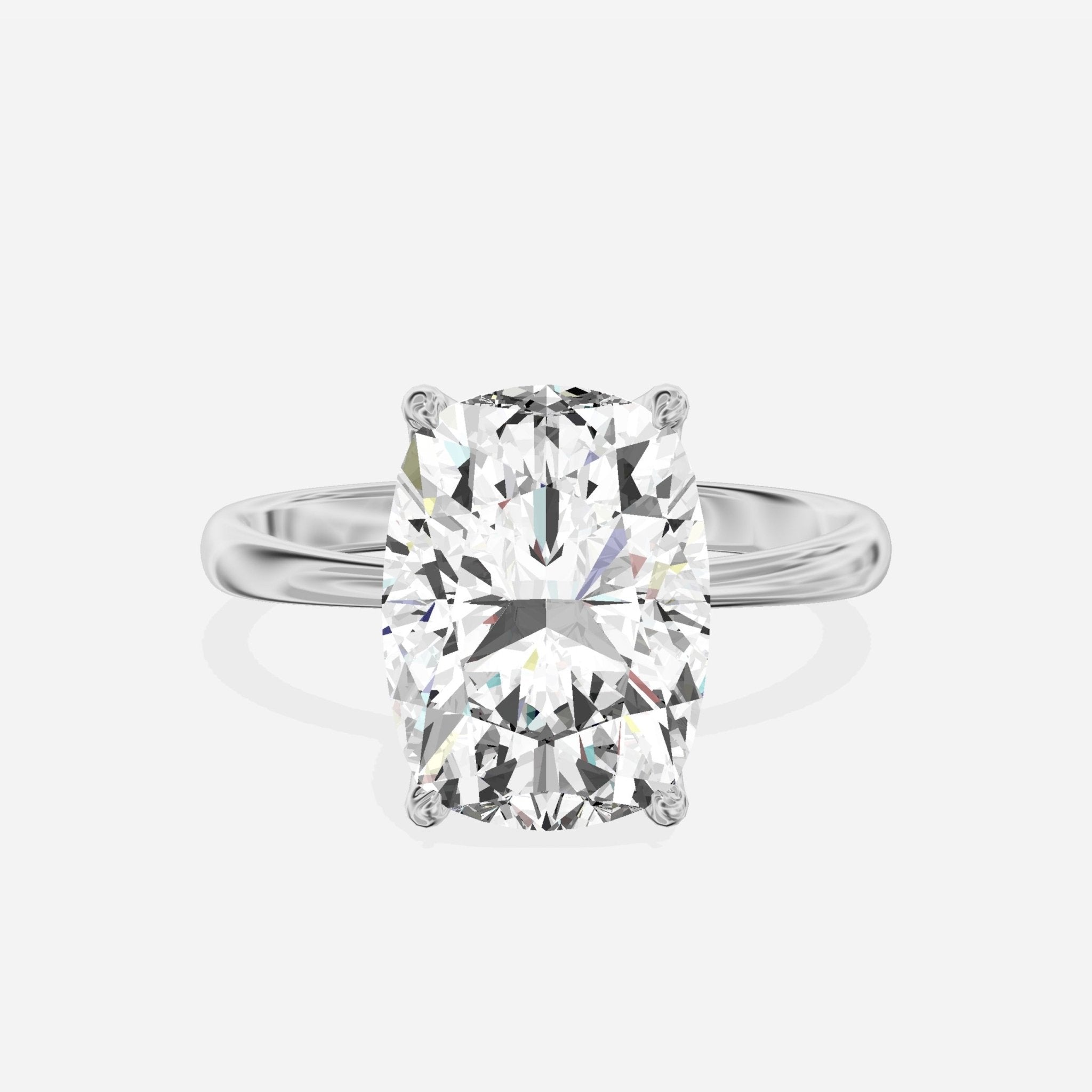 European Solitaire Engagement Ring - The Better Diamonds