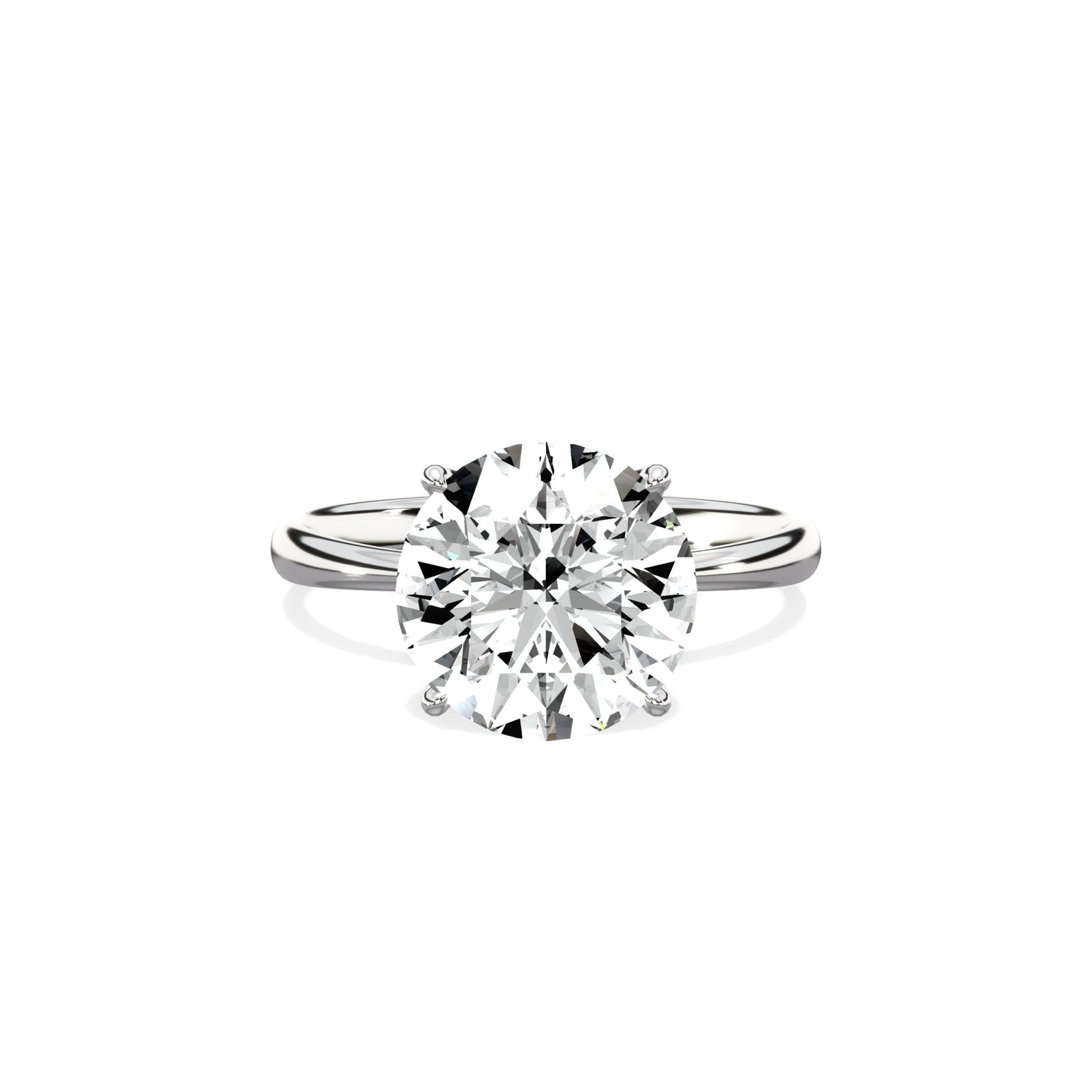 European Solitaire Engagement Ring - The Better Diamonds