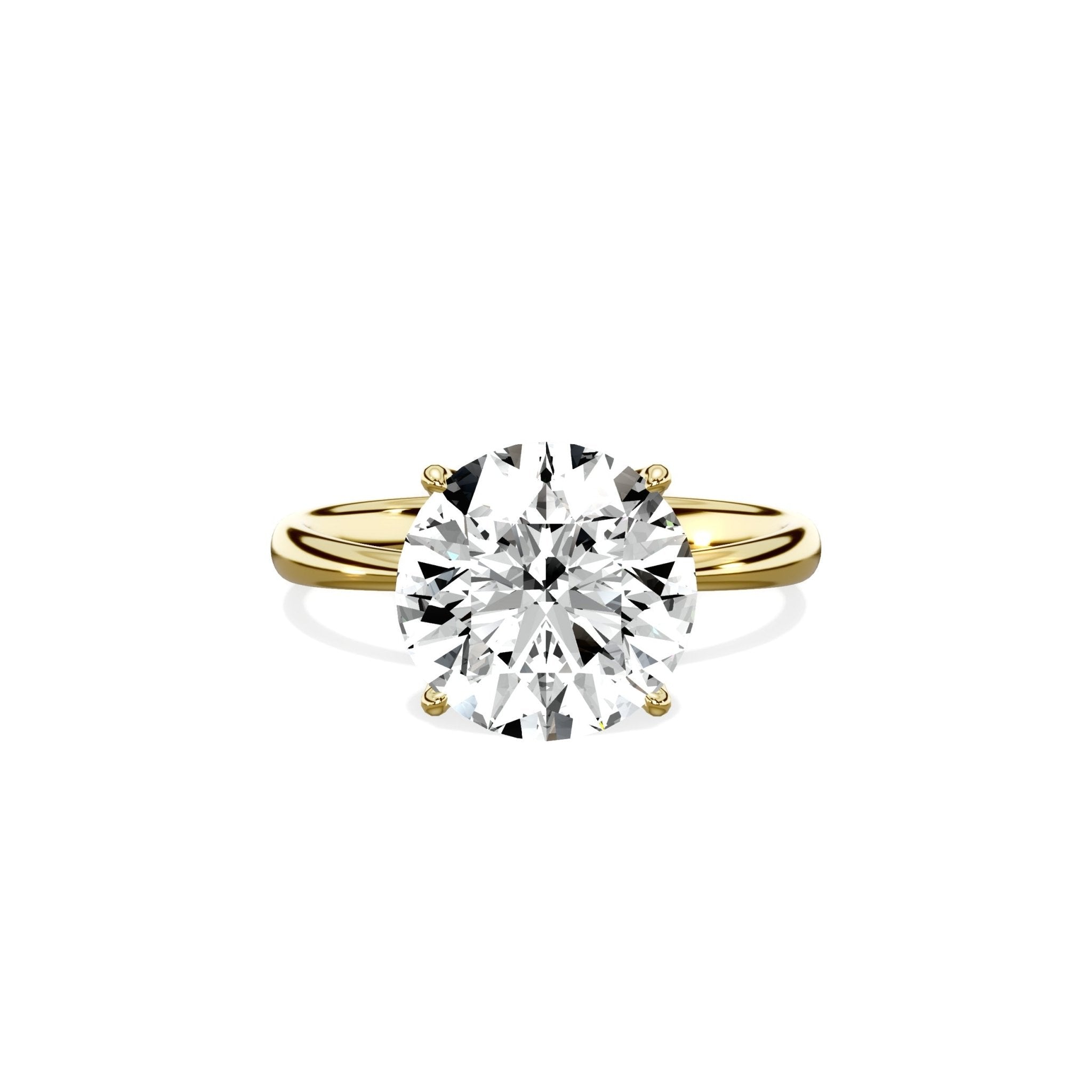 European Solitaire Engagement Ring - The Better Diamonds