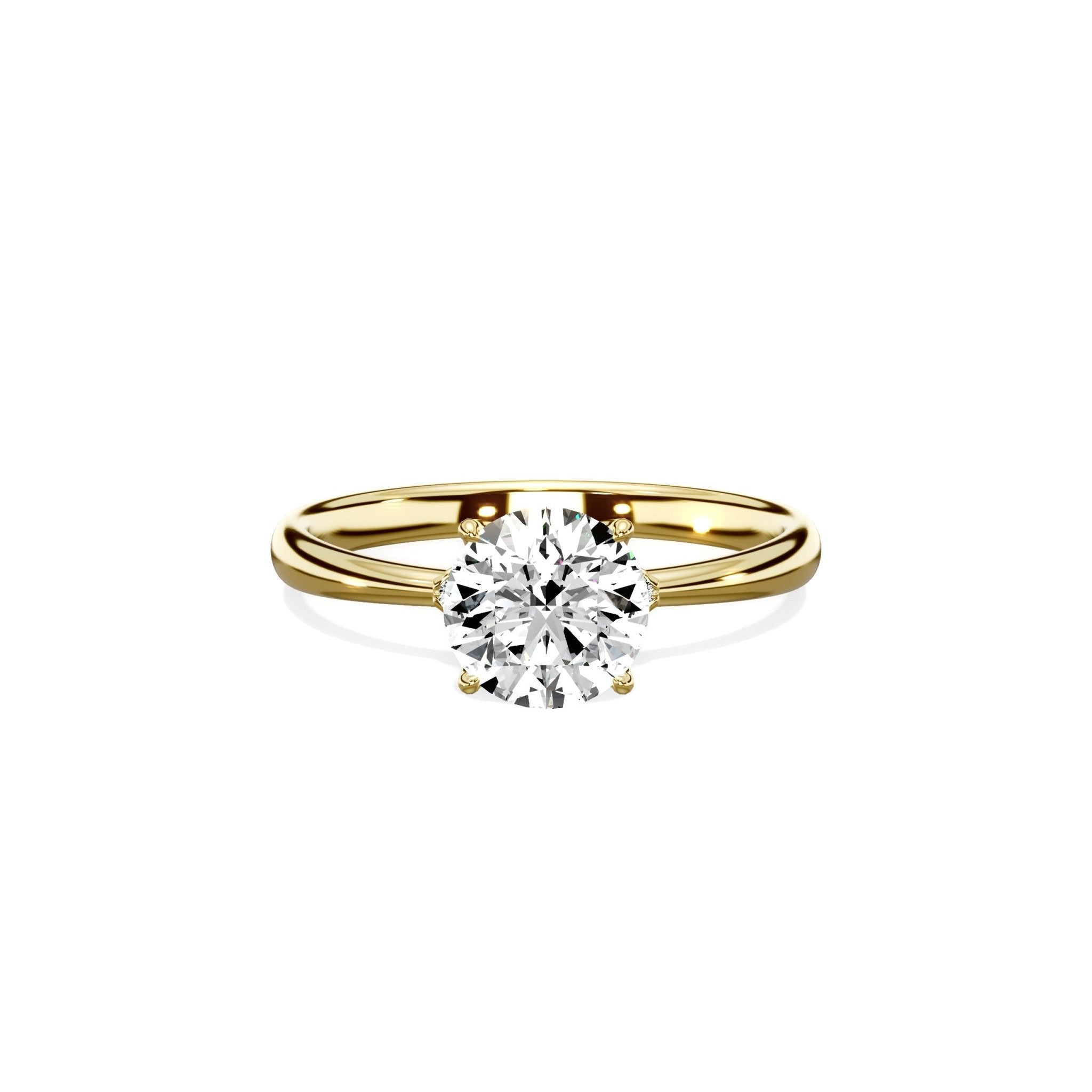 European Solitaire Engagement Ring - The Better Diamonds