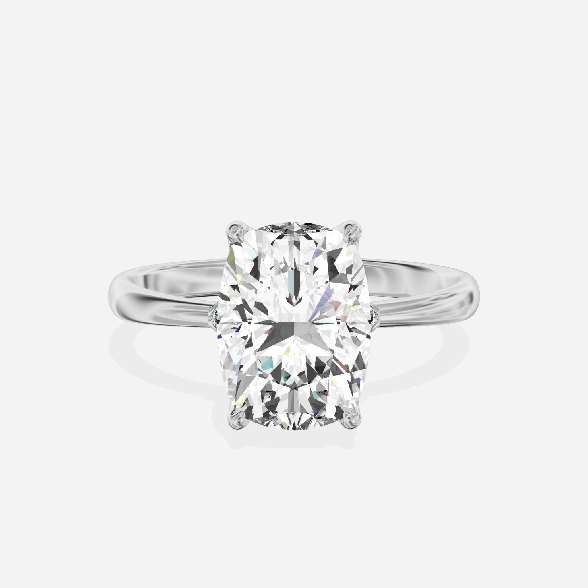 European Solitaire Engagement Ring - The Better Diamonds