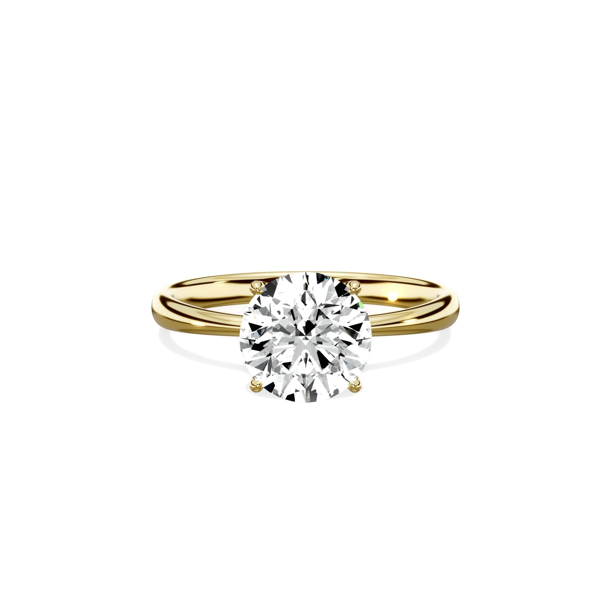 European Solitaire Engagement Ring - The Better Diamonds