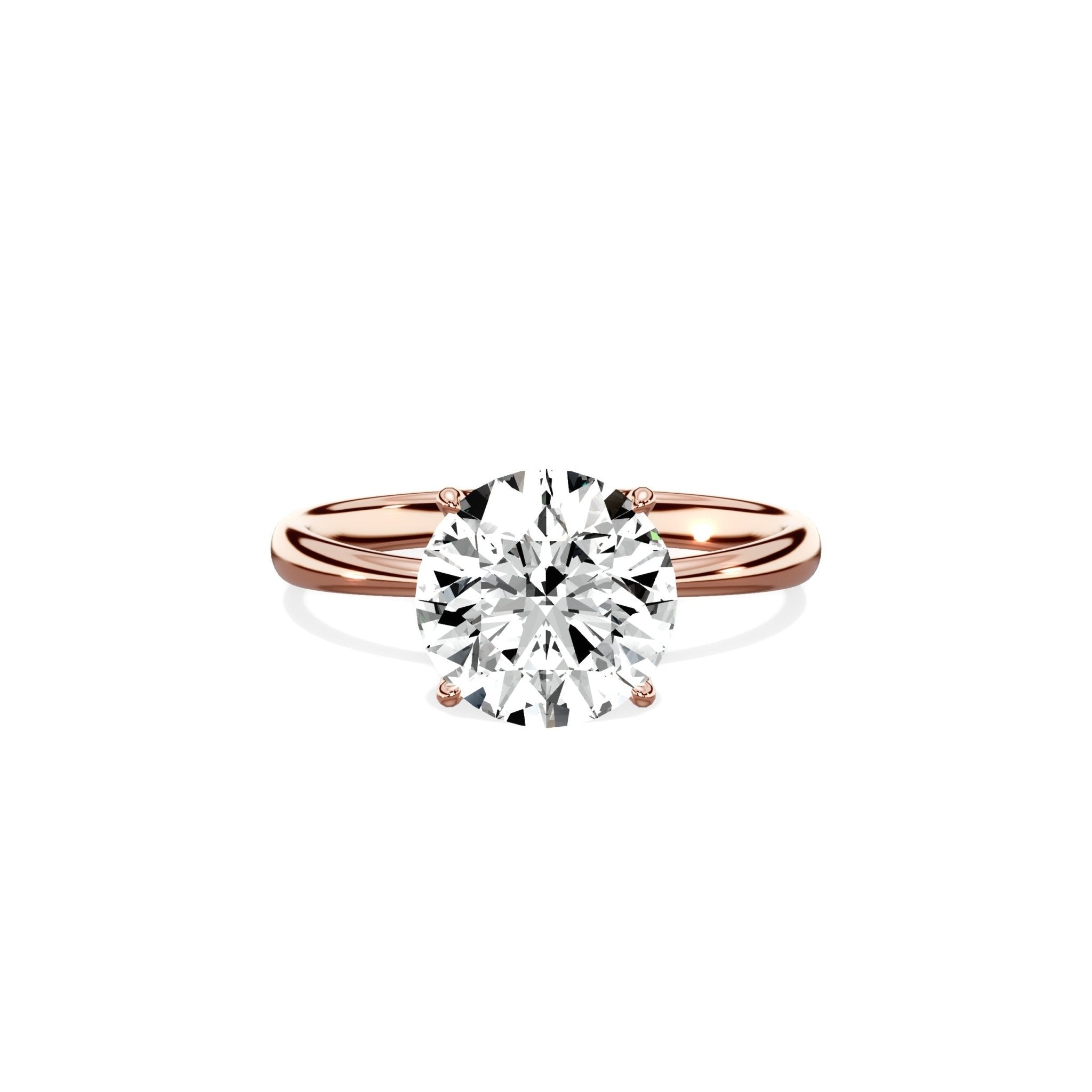 European Solitaire Engagement Ring - The Better Diamonds