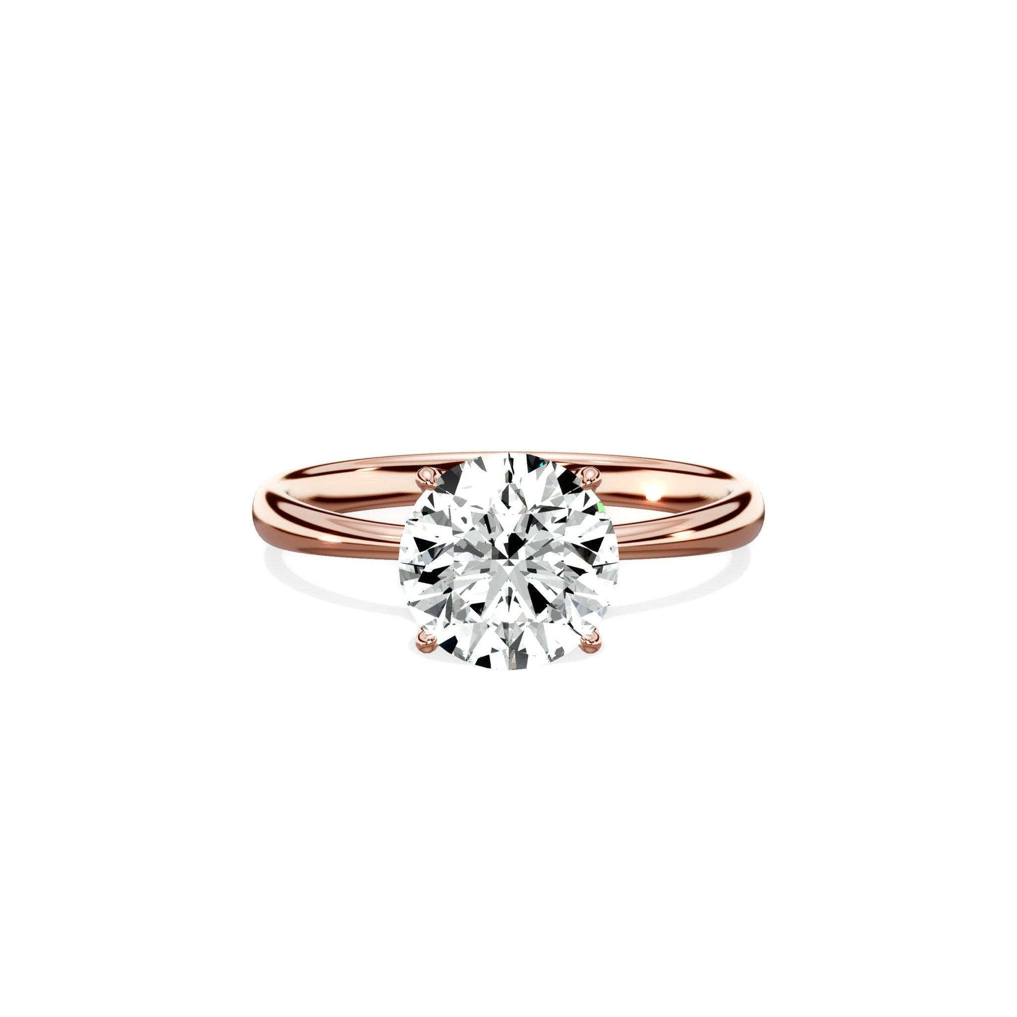 European Solitaire Engagement Ring - The Better Diamonds