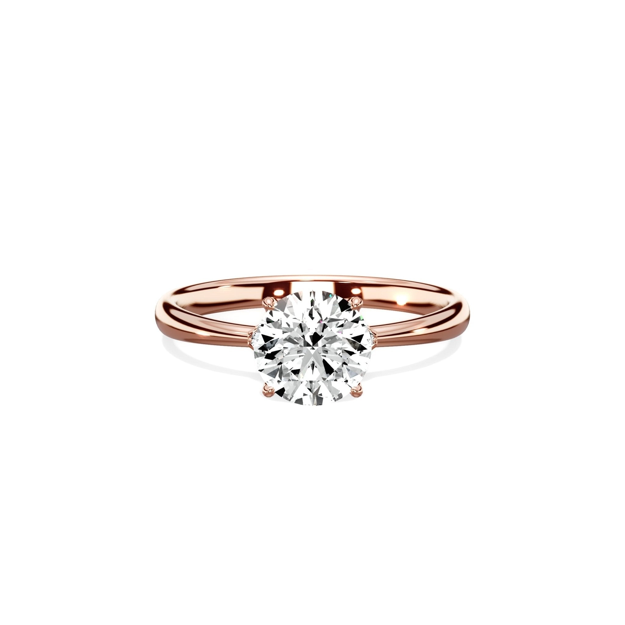 European Solitaire Engagement Ring - The Better Diamonds