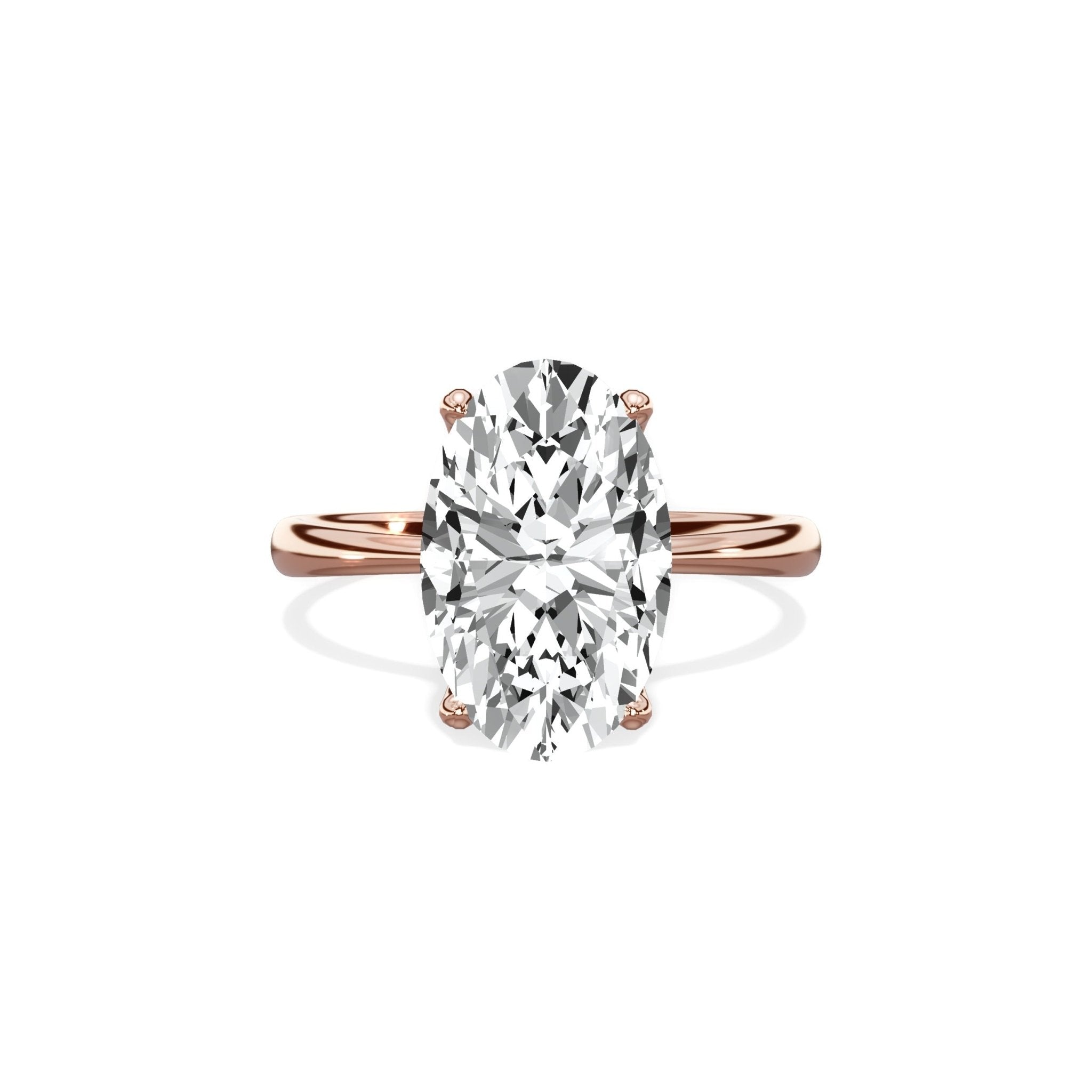 European Solitaire Engagement Ring - The Better Diamonds