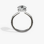 Fortuna Hidden Halo 2.02 ct Round Engagement Ring in White Gold - The Better Diamonds