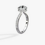 Fortuna Hidden Halo 2.02 ct Round Engagement Ring in White Gold - The Better Diamonds