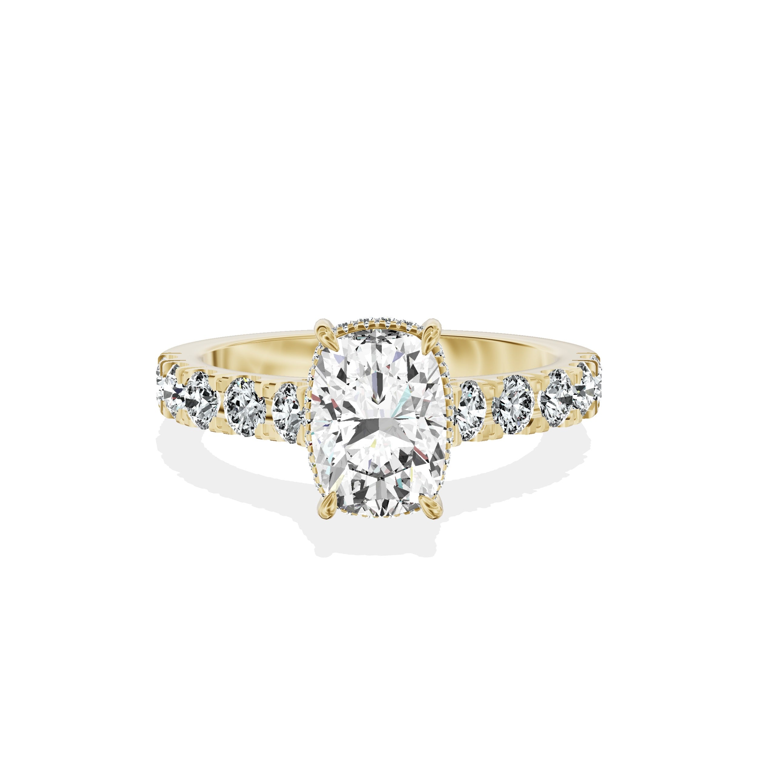 Timeless Hidden Halo Engagement Ring