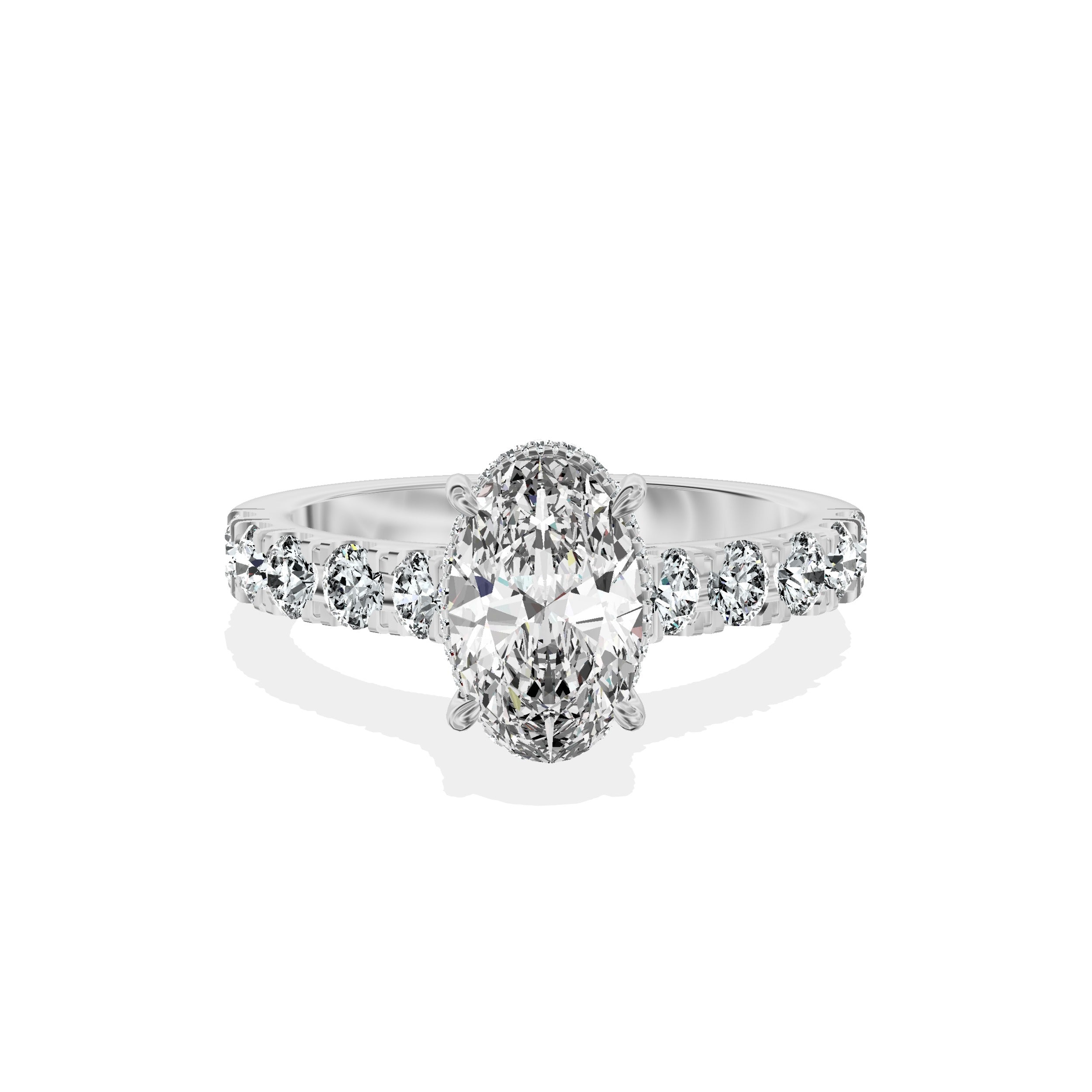 Timeless Hidden Halo Engagement Ring