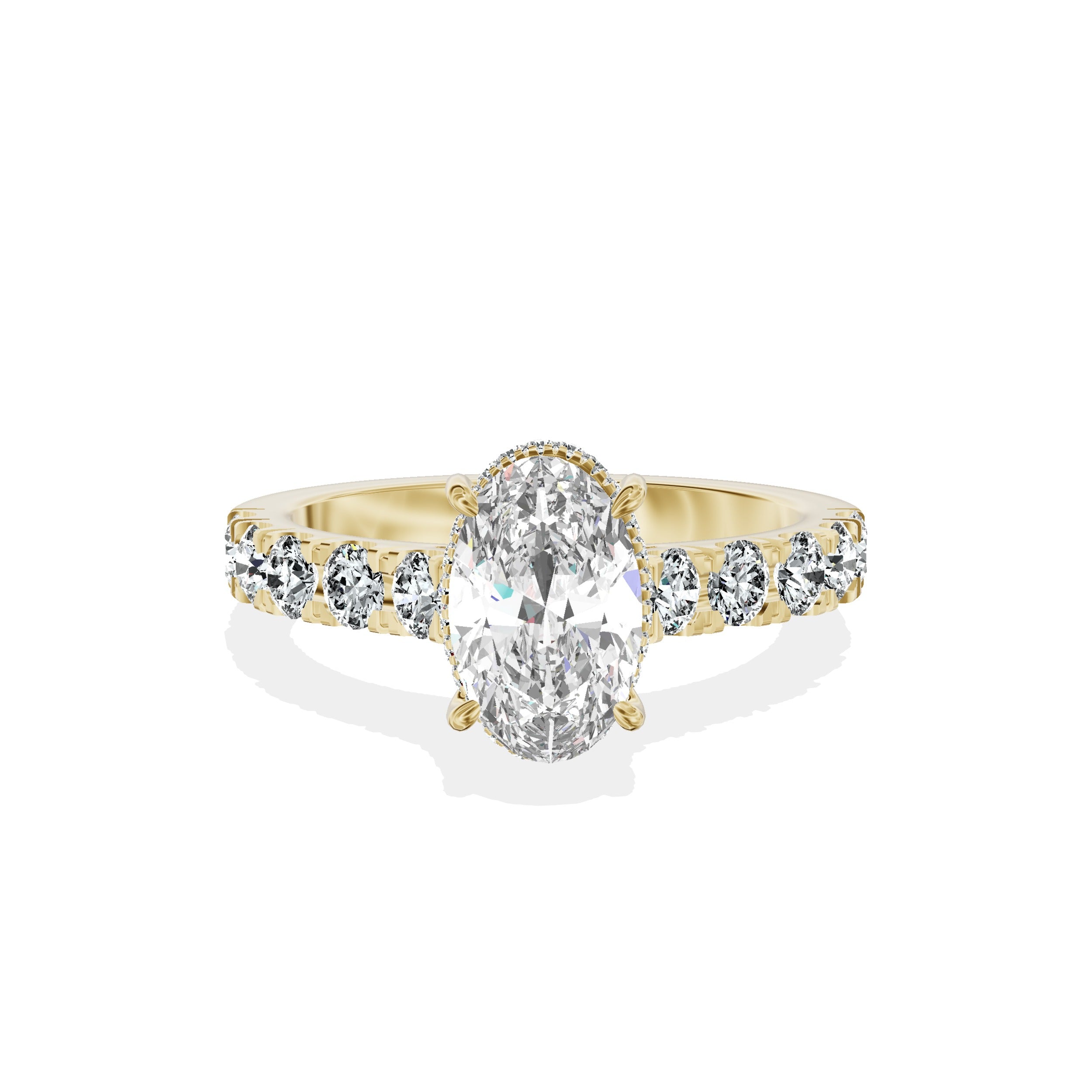 Timeless Hidden Halo Engagement Ring