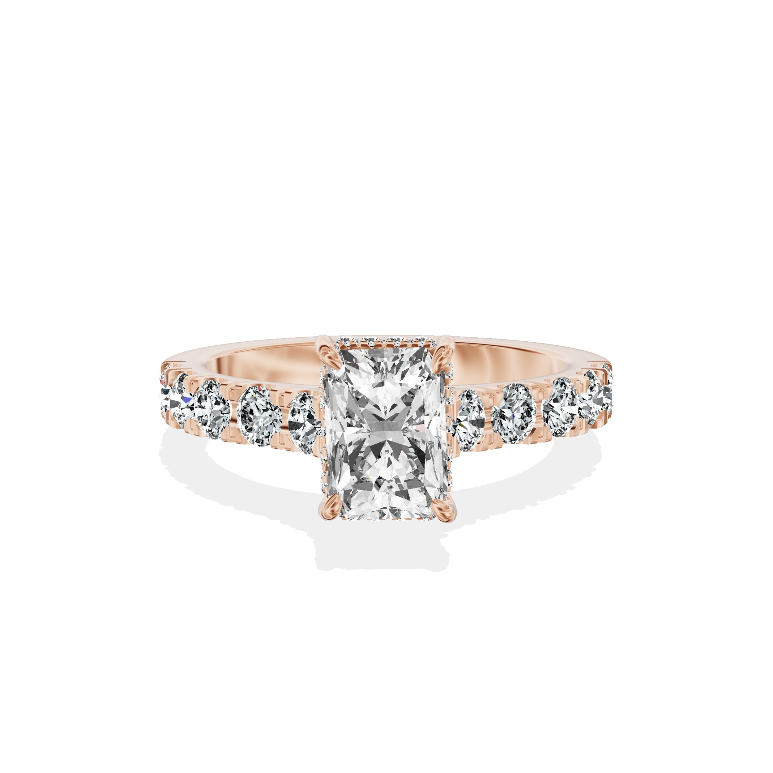 Timeless Hidden Halo Engagement Ring