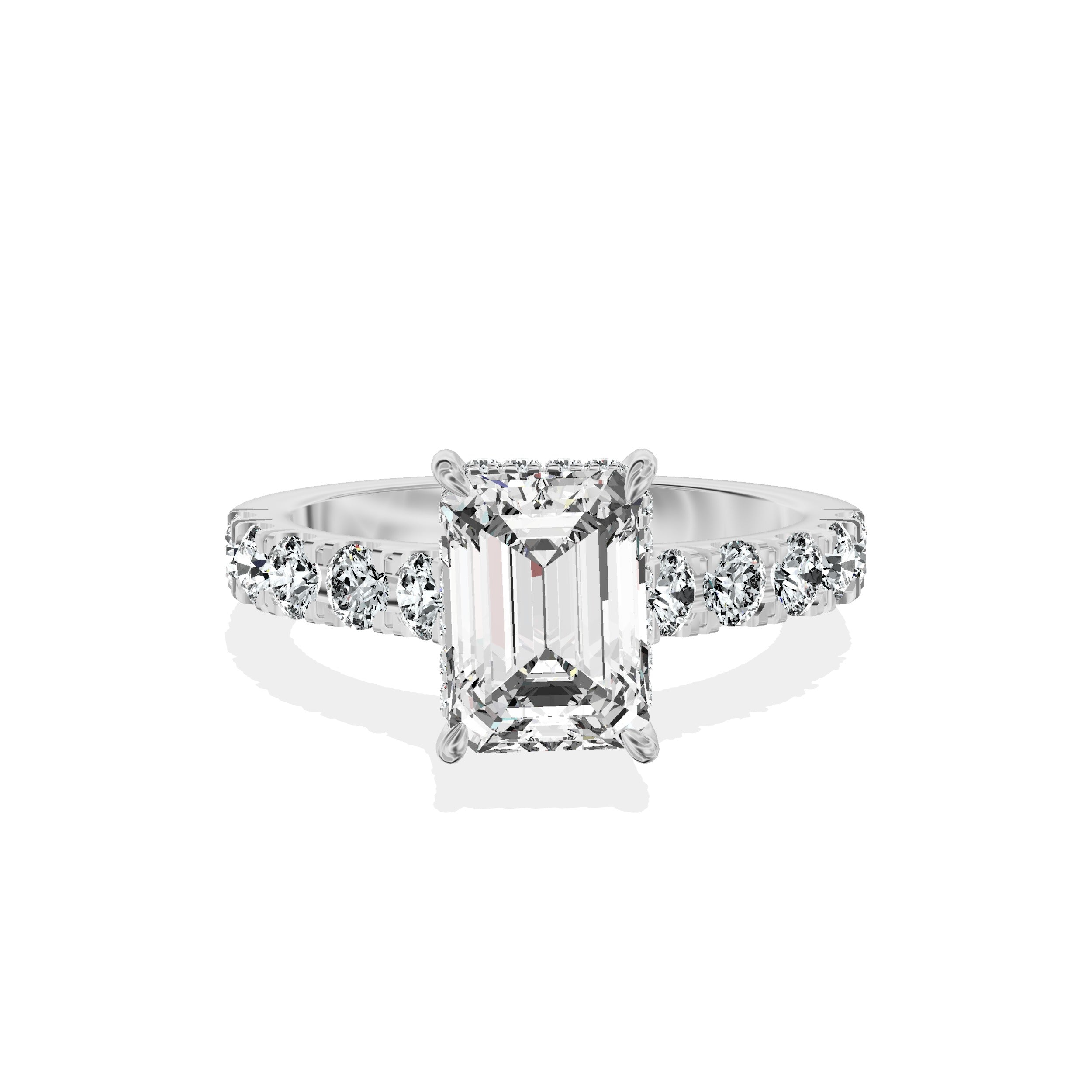 Timeless Hidden Halo Engagement Ring