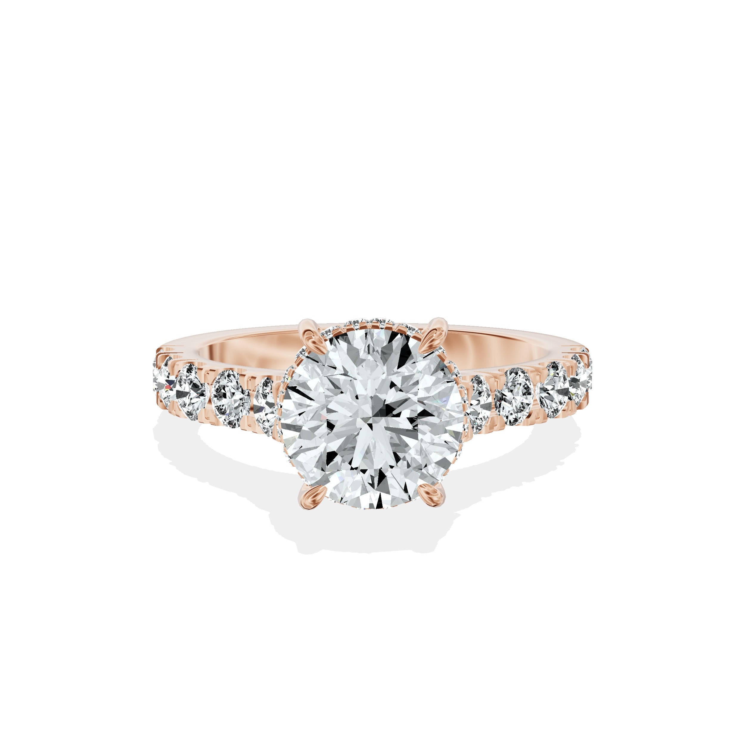 Timeless Hidden Halo Engagement Ring