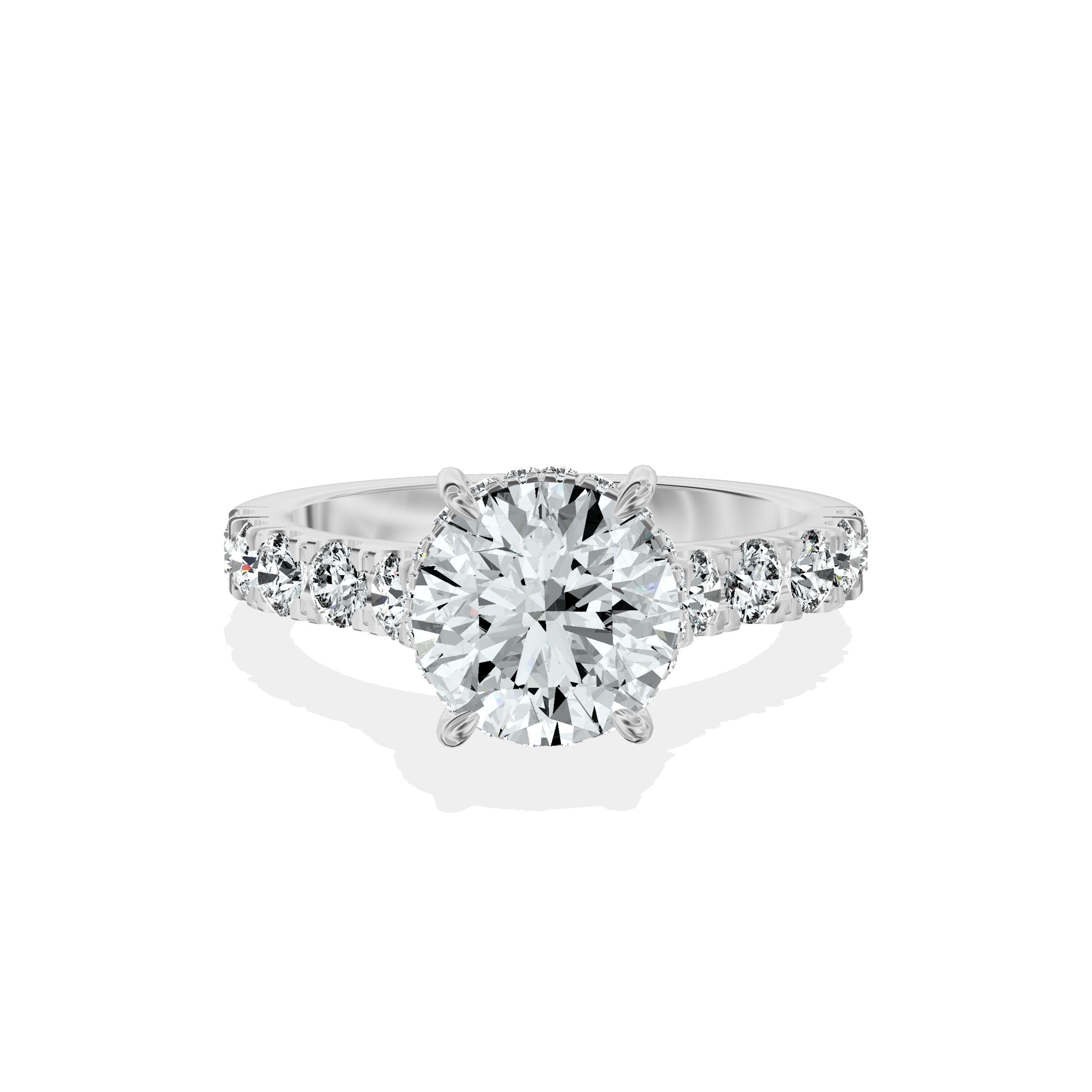 Timeless Hidden Halo Engagement Ring