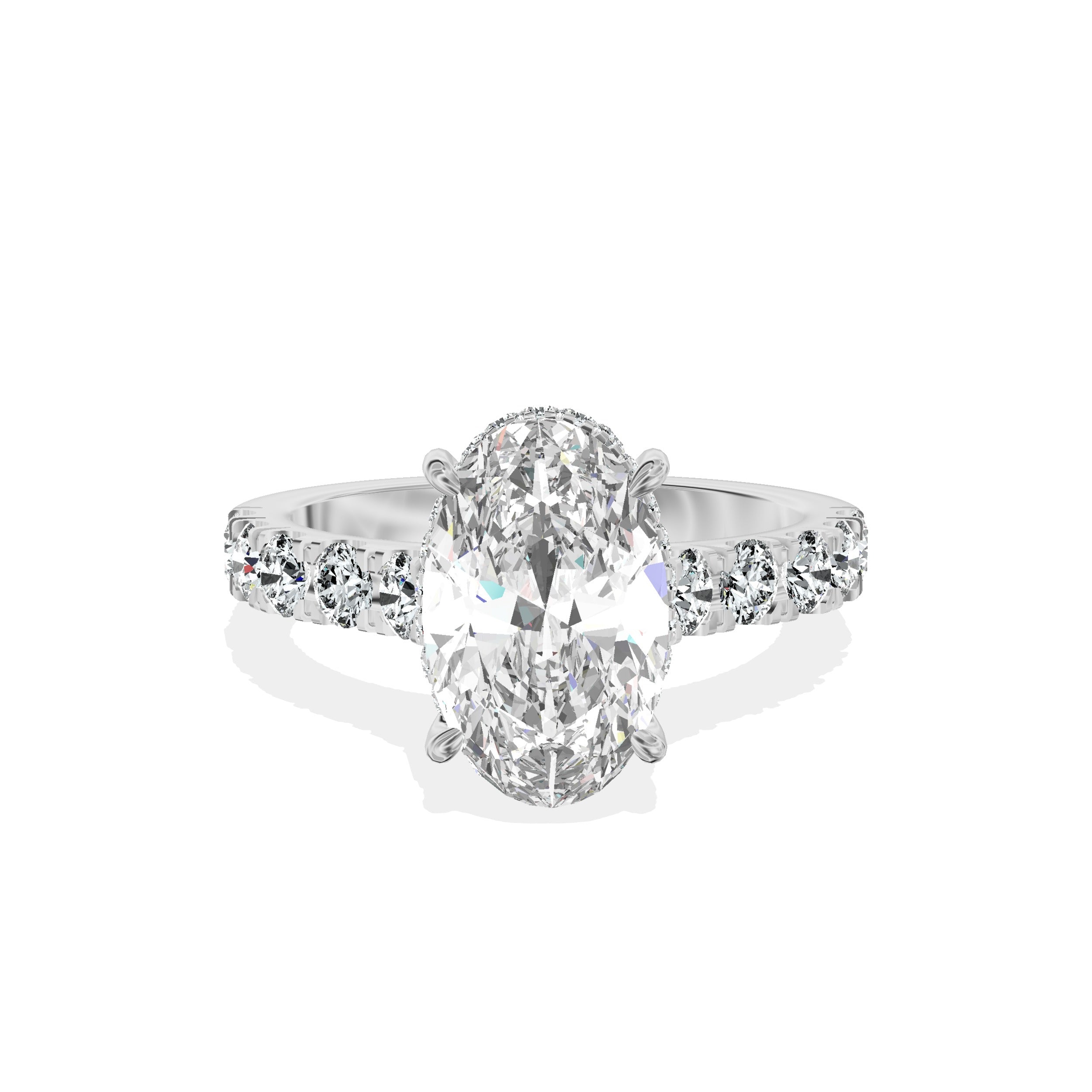 Timeless Hidden Halo Engagement Ring