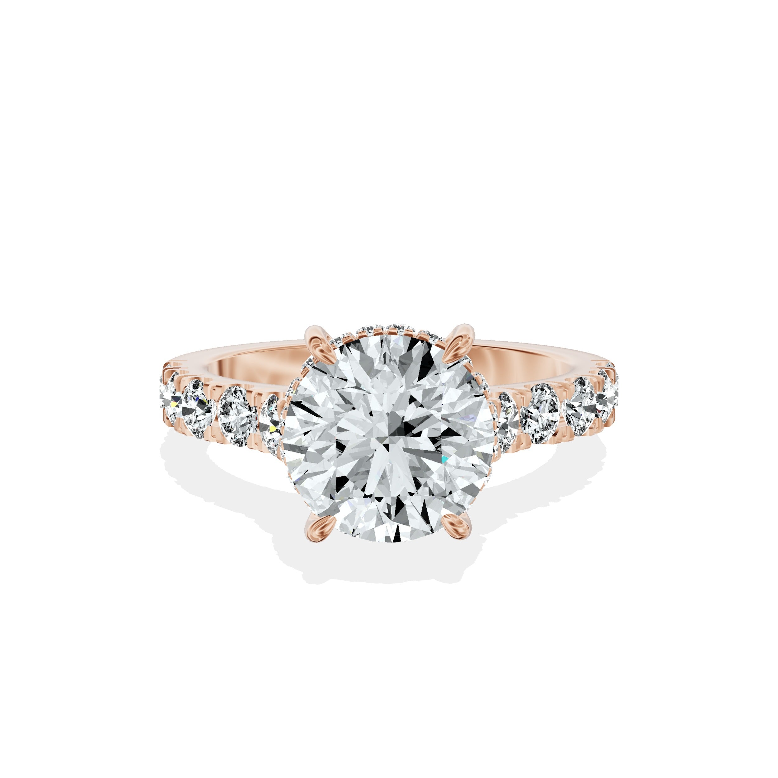 Timeless Hidden Halo Engagement Ring