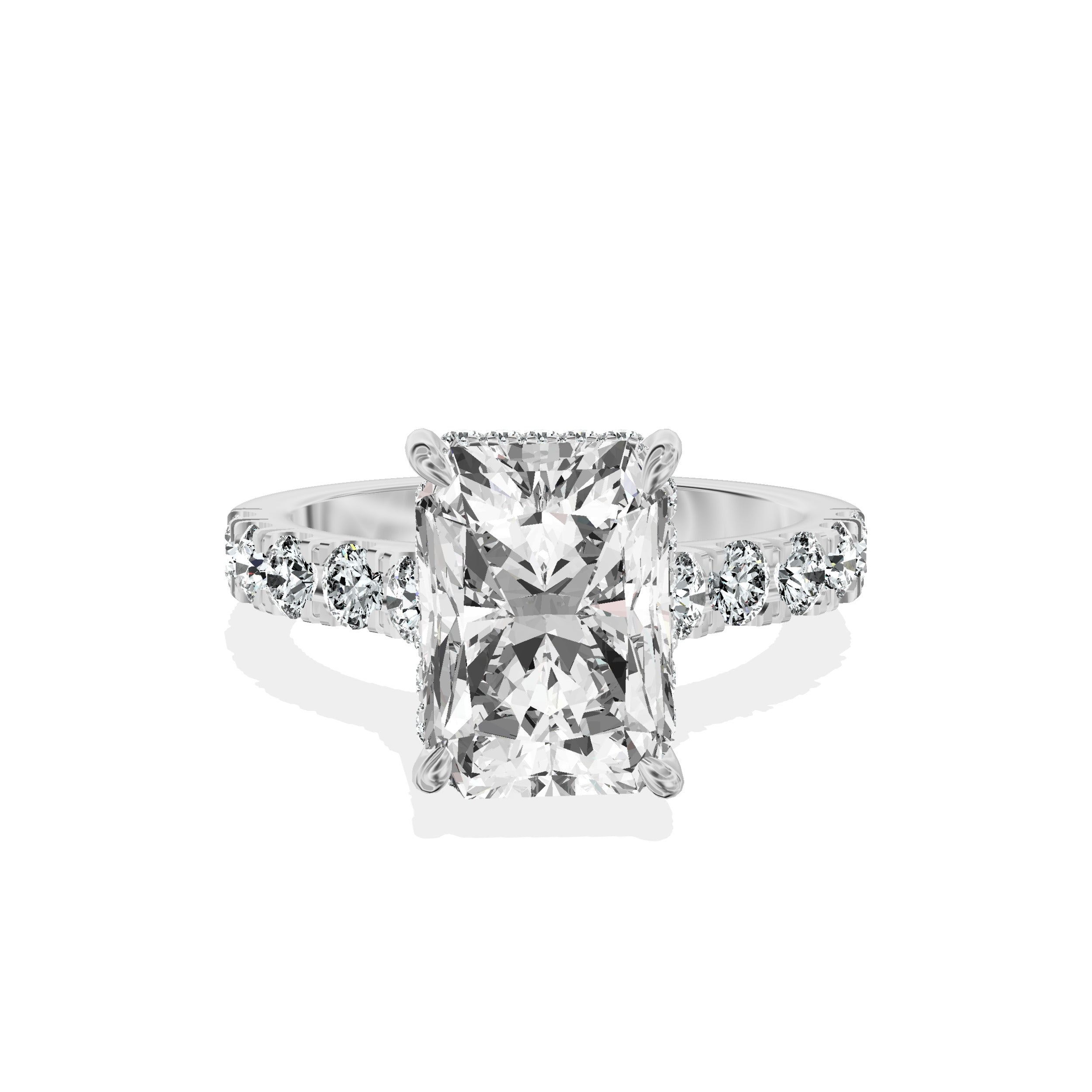 Timeless Hidden Halo Engagement Ring