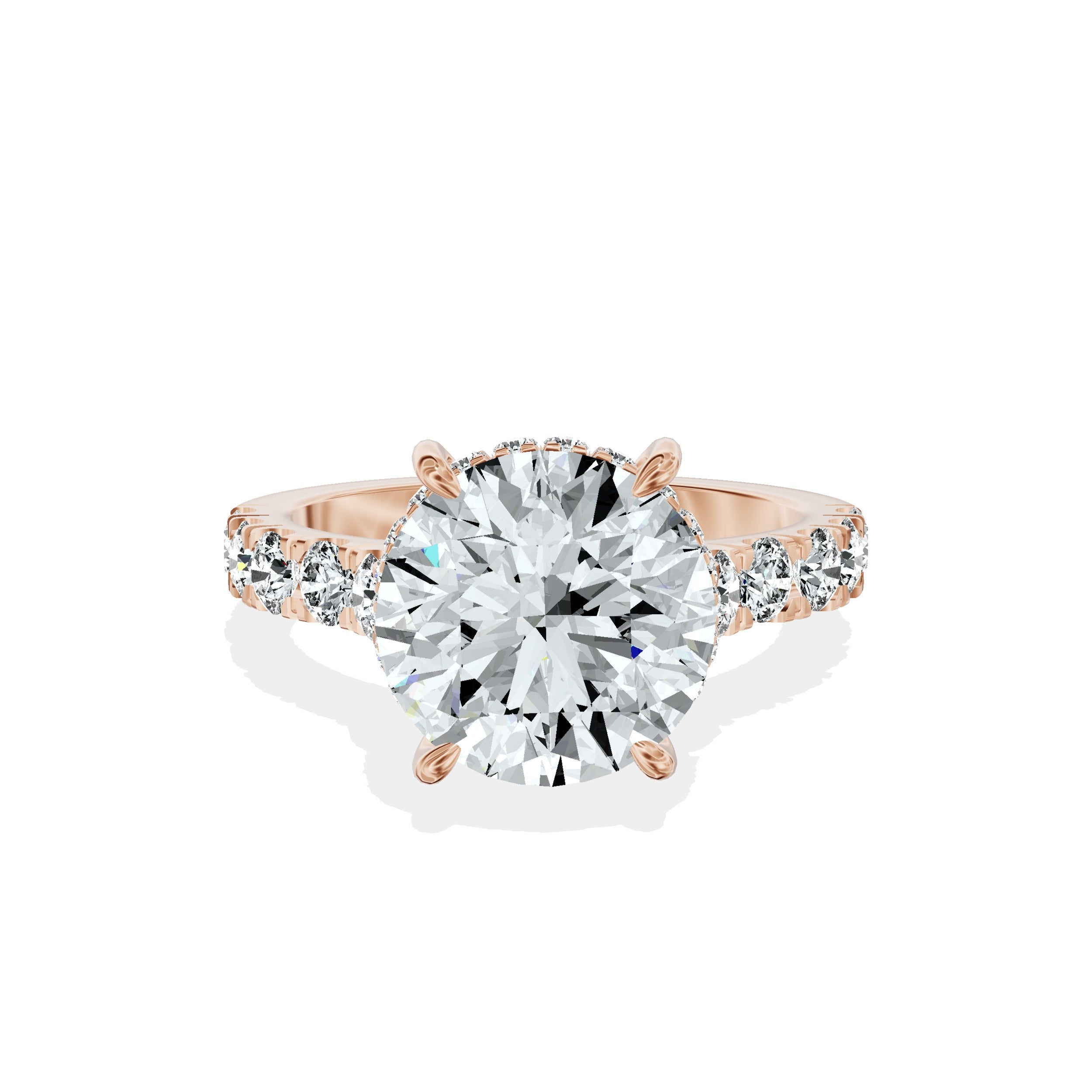 Timeless Hidden Halo Engagement Ring