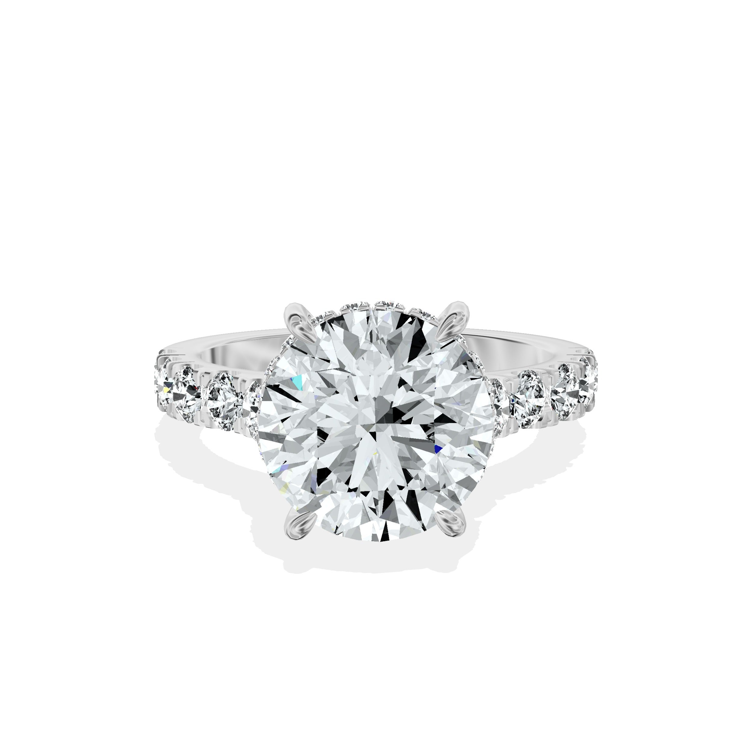 Timeless Hidden Halo Engagement Ring