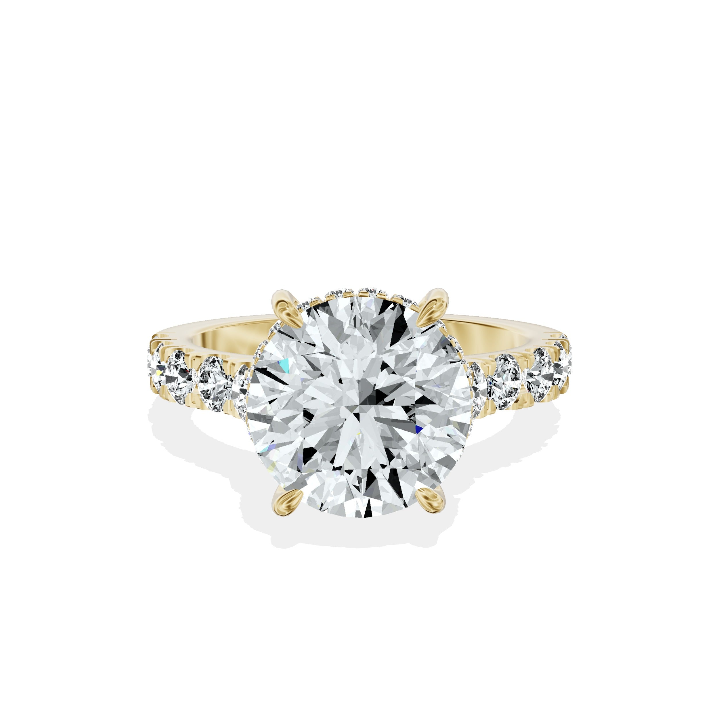 Timeless Hidden Halo Engagement Ring