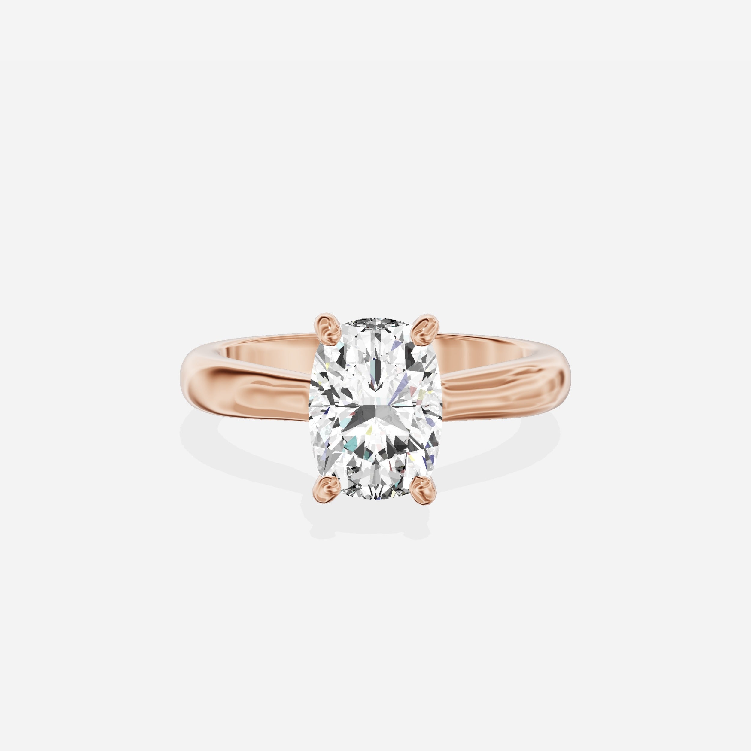 Secret Diamond Solitaire Engagement Ring