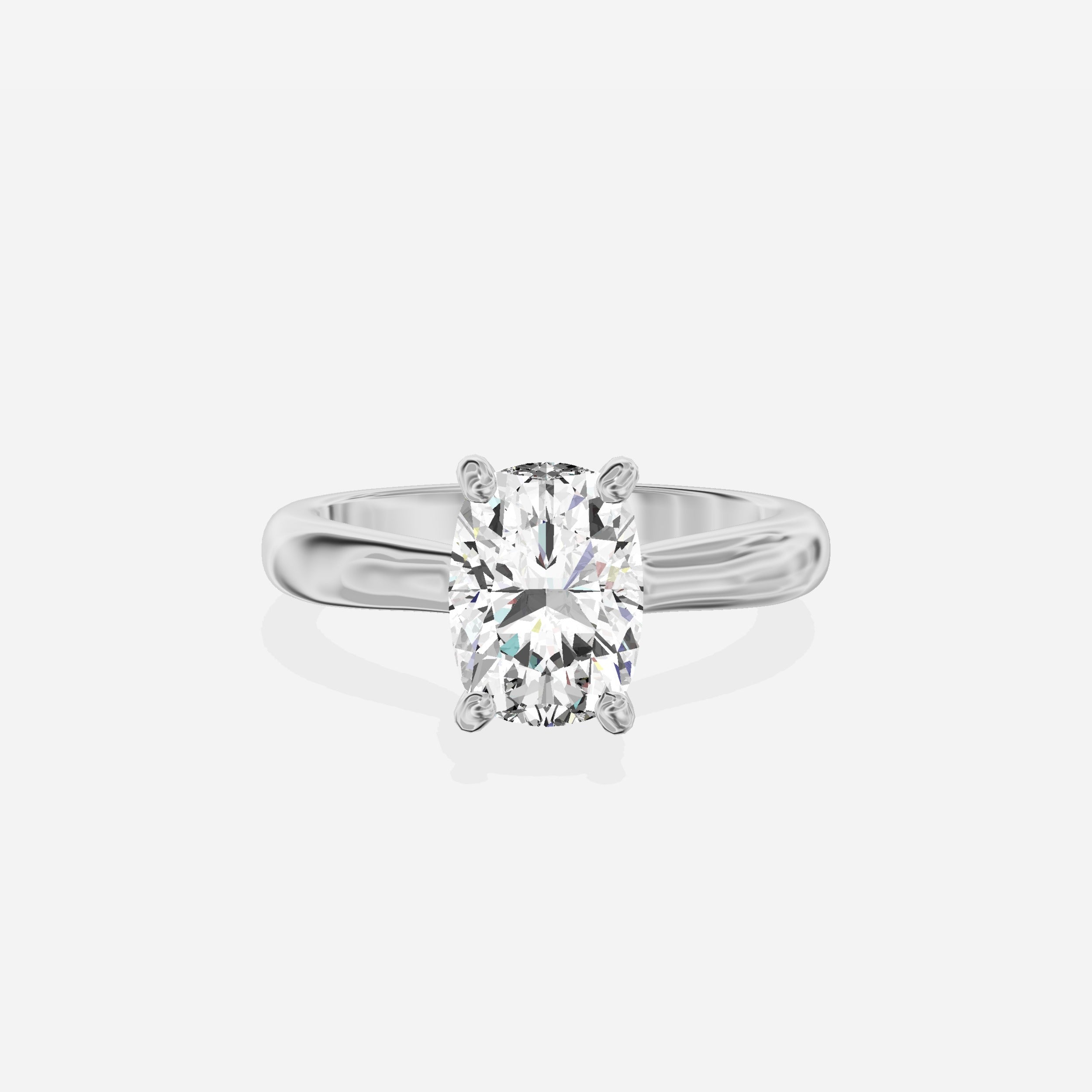 Secret Diamond Solitaire Engagement Ring