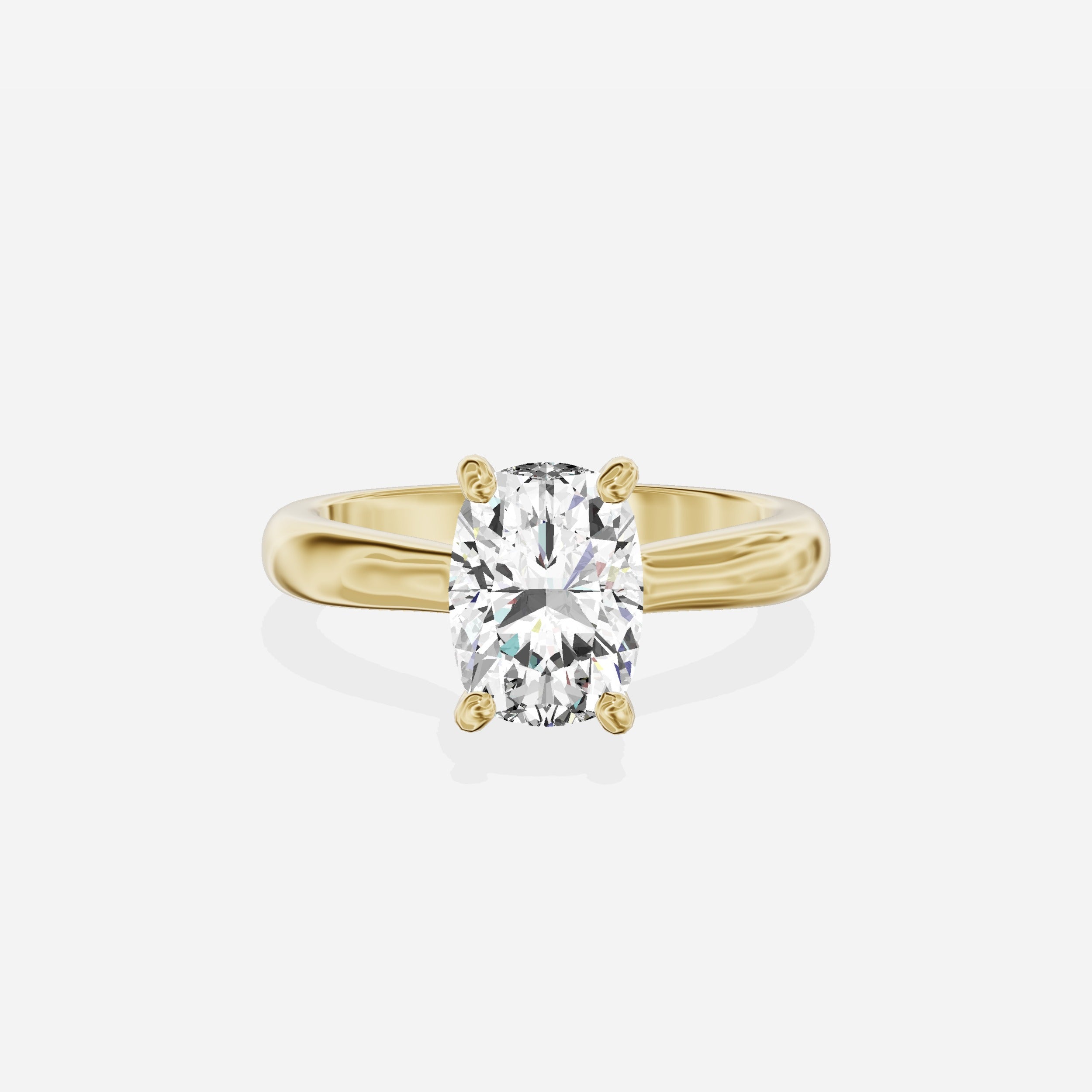 Secret Diamond Solitaire Engagement Ring