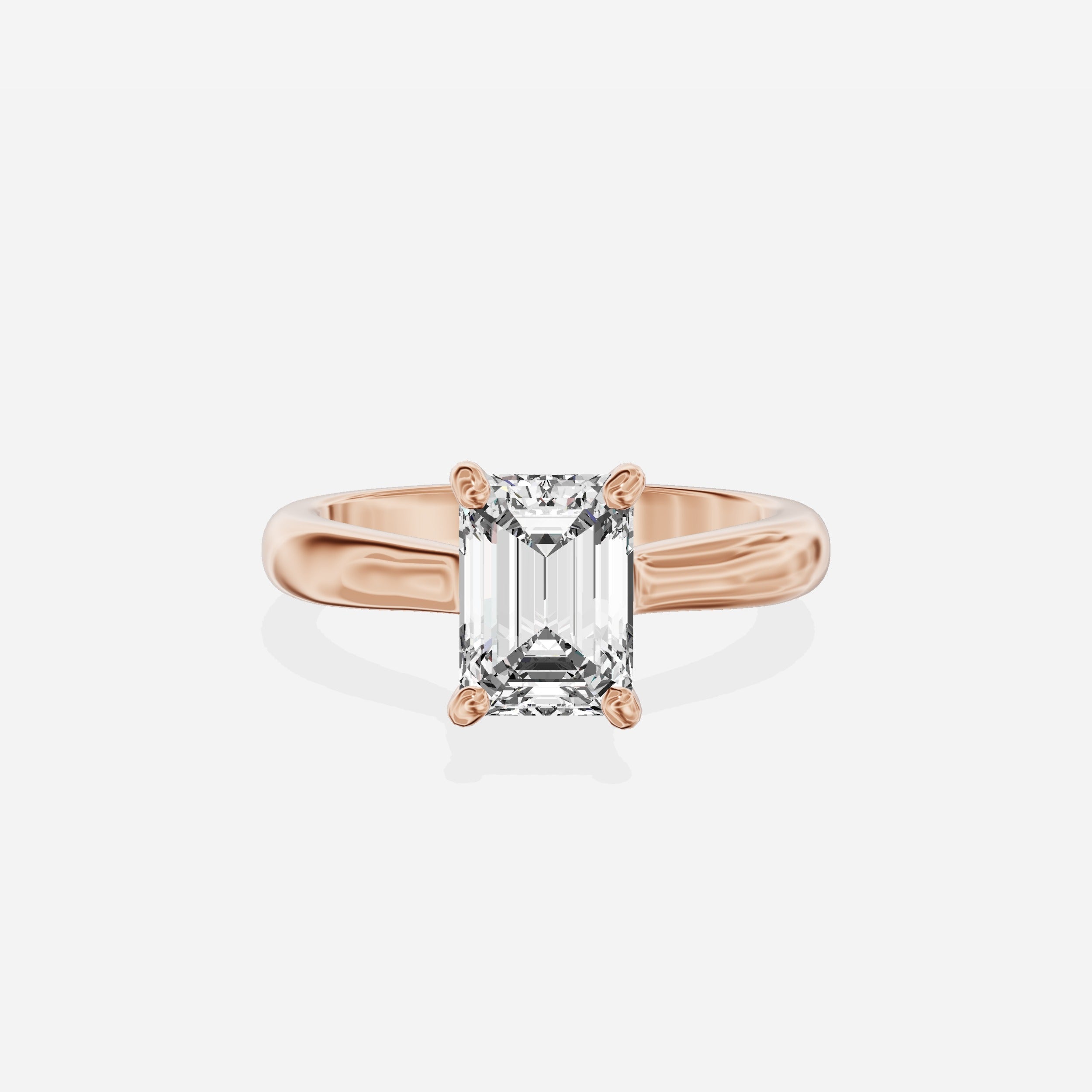 Secret Diamond Solitaire Engagement Ring