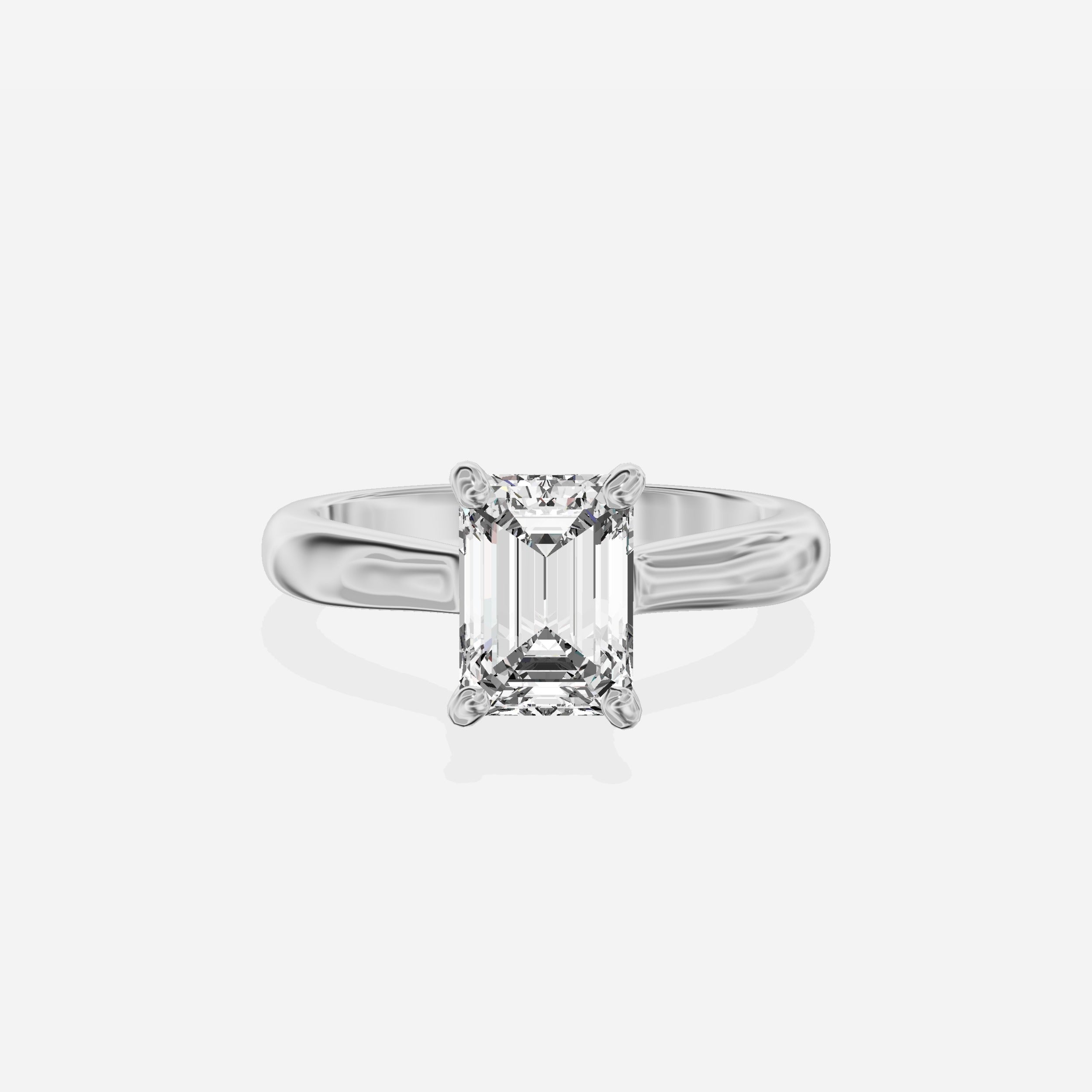 Secret Diamond Solitaire Engagement Ring