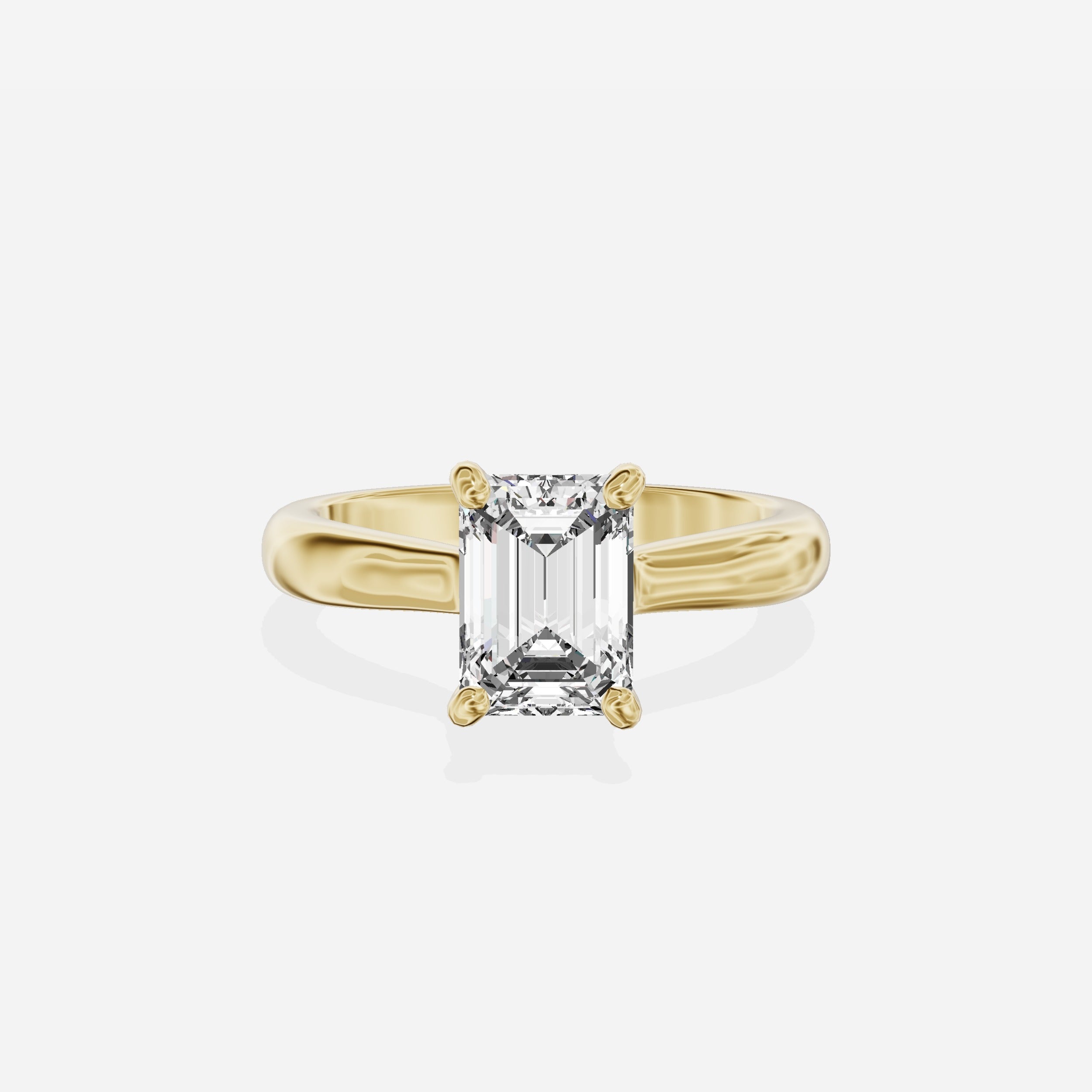 Secret Diamond Solitaire Engagement Ring