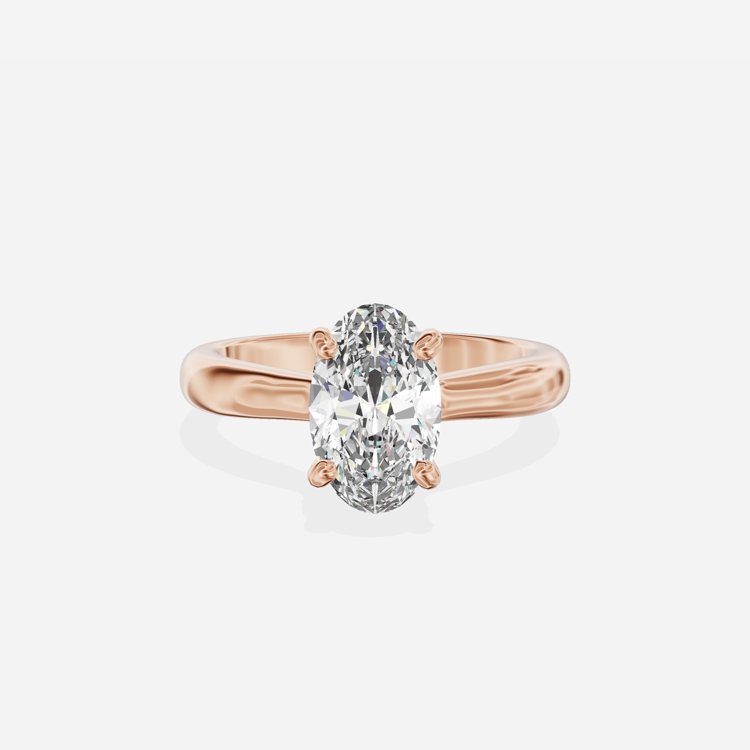 Secret Diamond Solitaire Engagement Ring