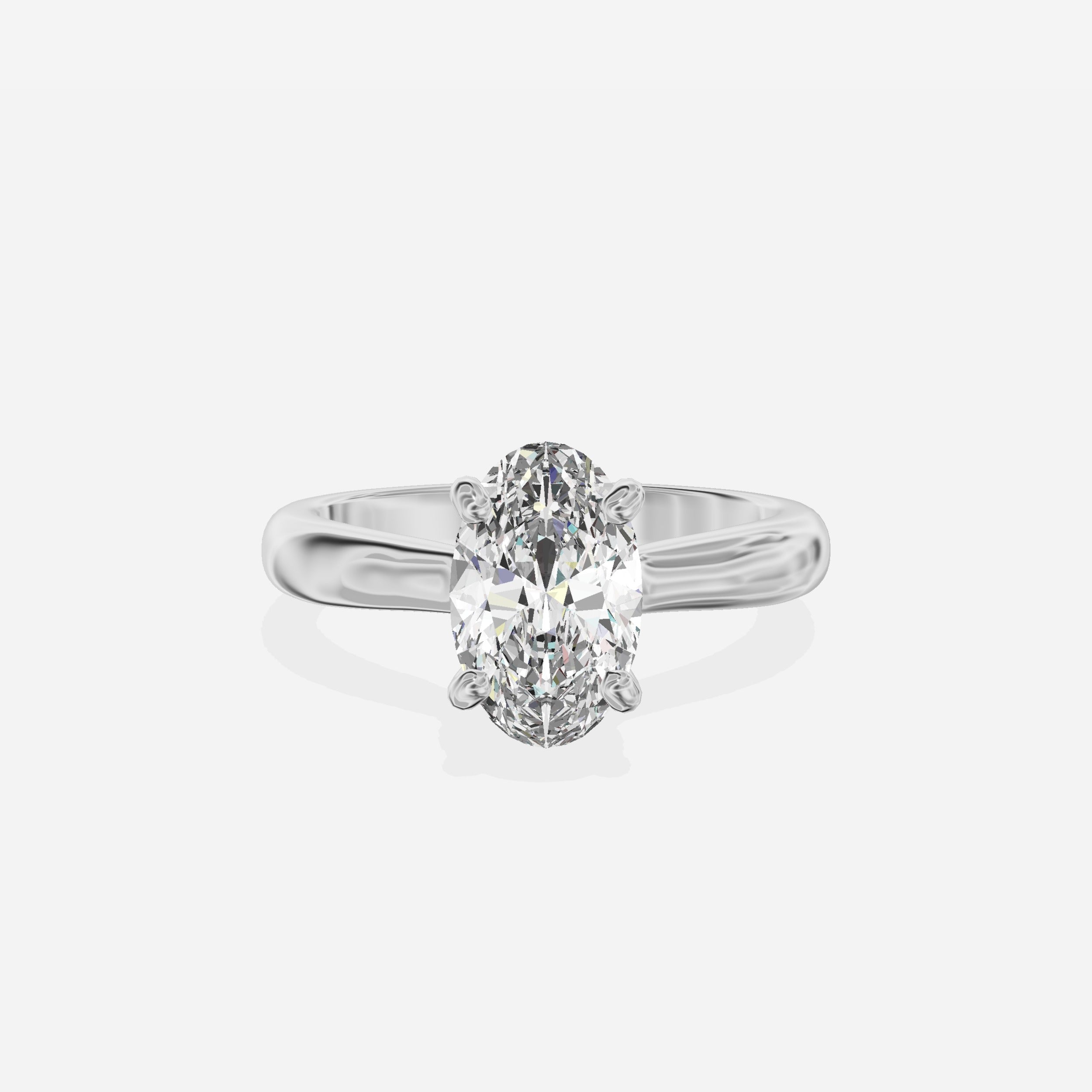 Secret Diamond Solitaire Engagement Ring