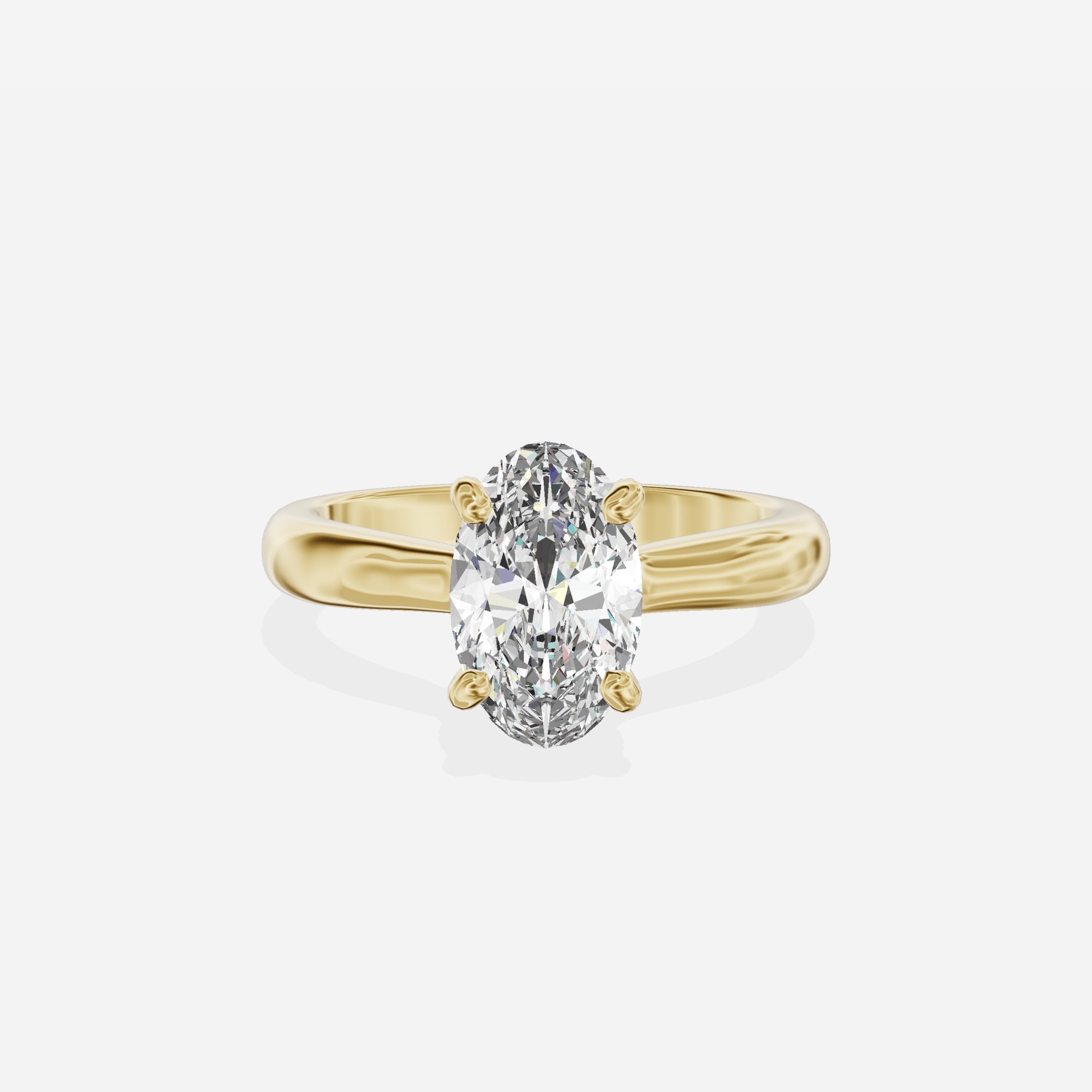 Secret Diamond Solitaire Engagement Ring