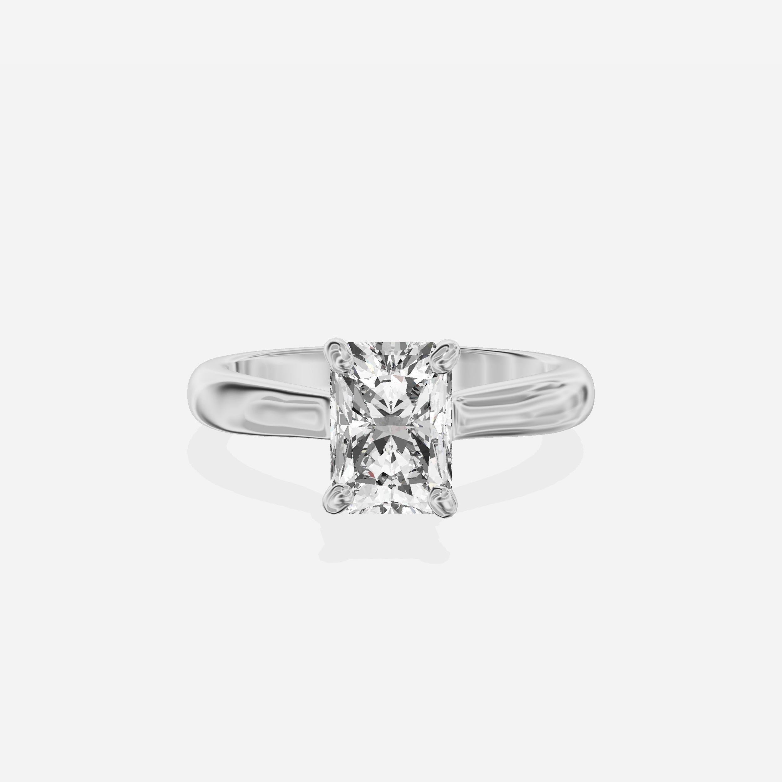 Secret Diamond Solitaire Engagement Ring