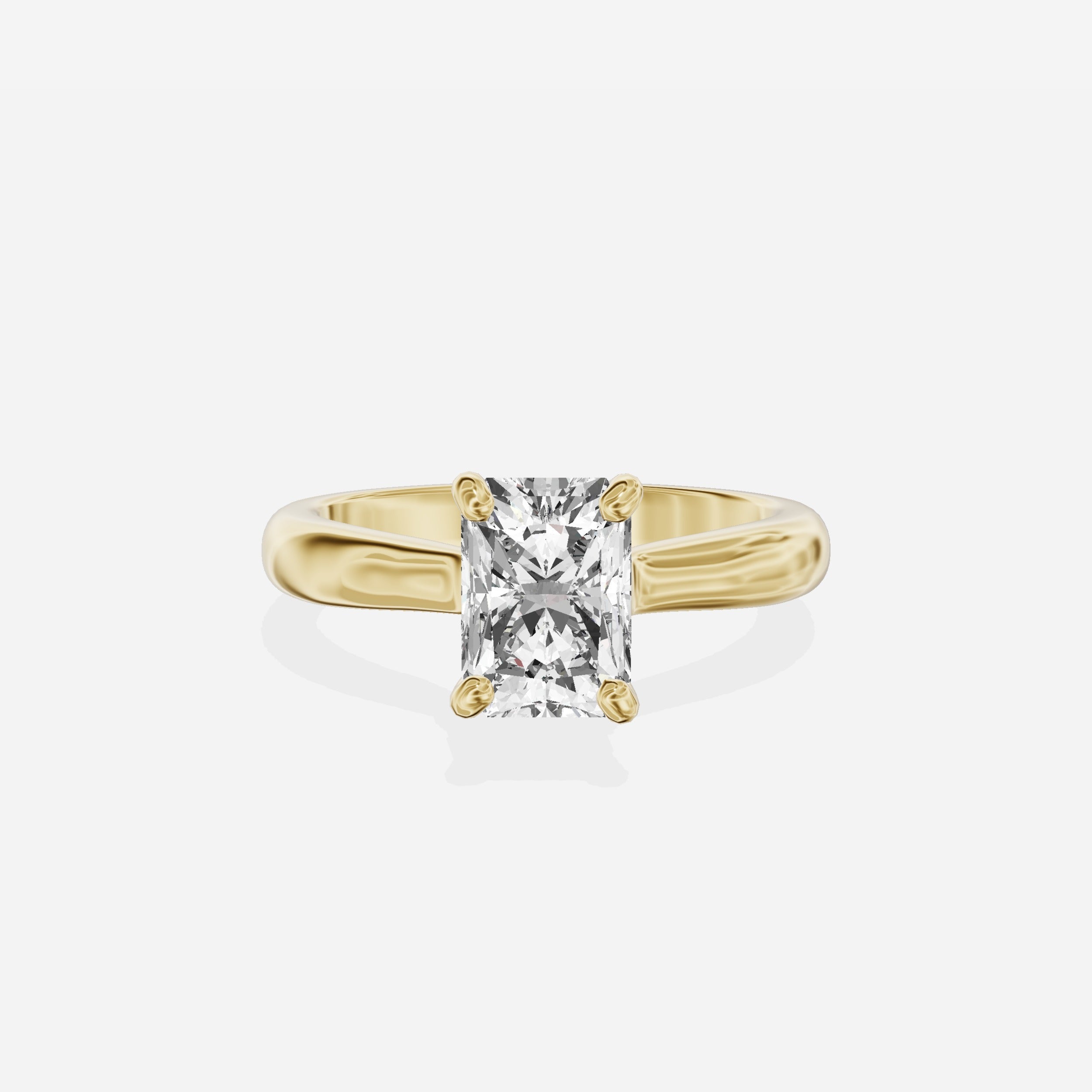 Secret Diamond Solitaire Engagement Ring