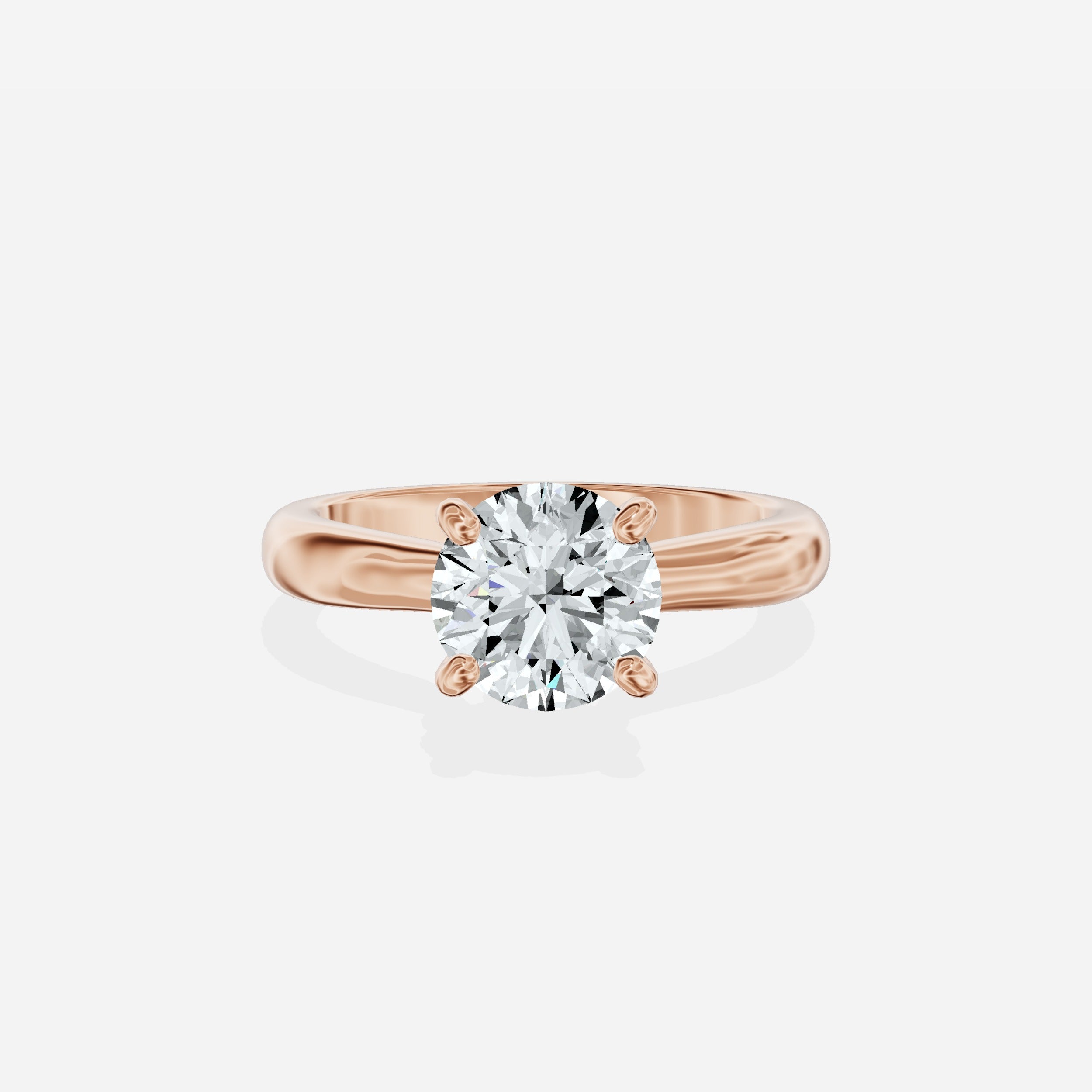 Secret Diamond Solitaire Engagement Ring
