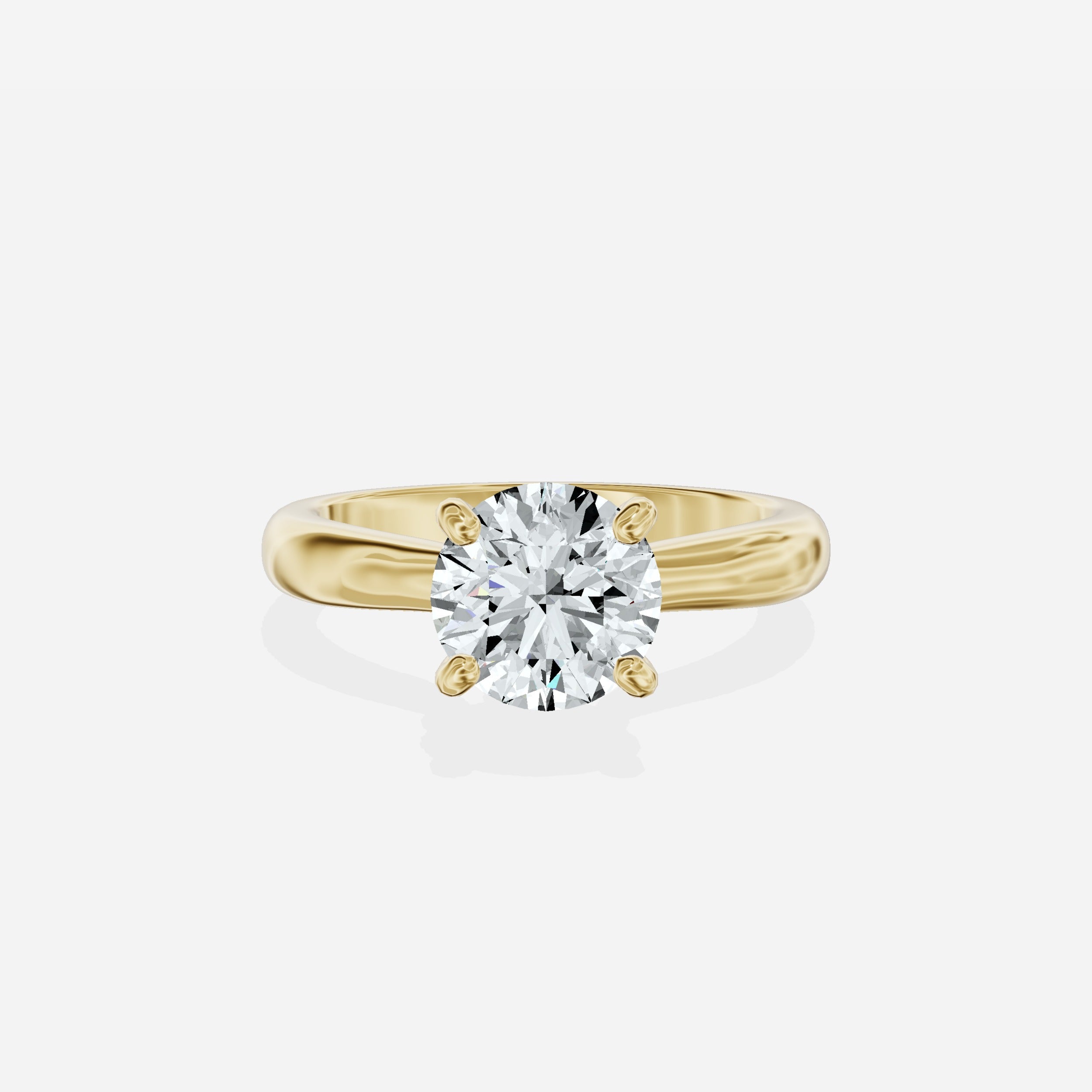 Secret Diamond Solitaire Engagement Ring